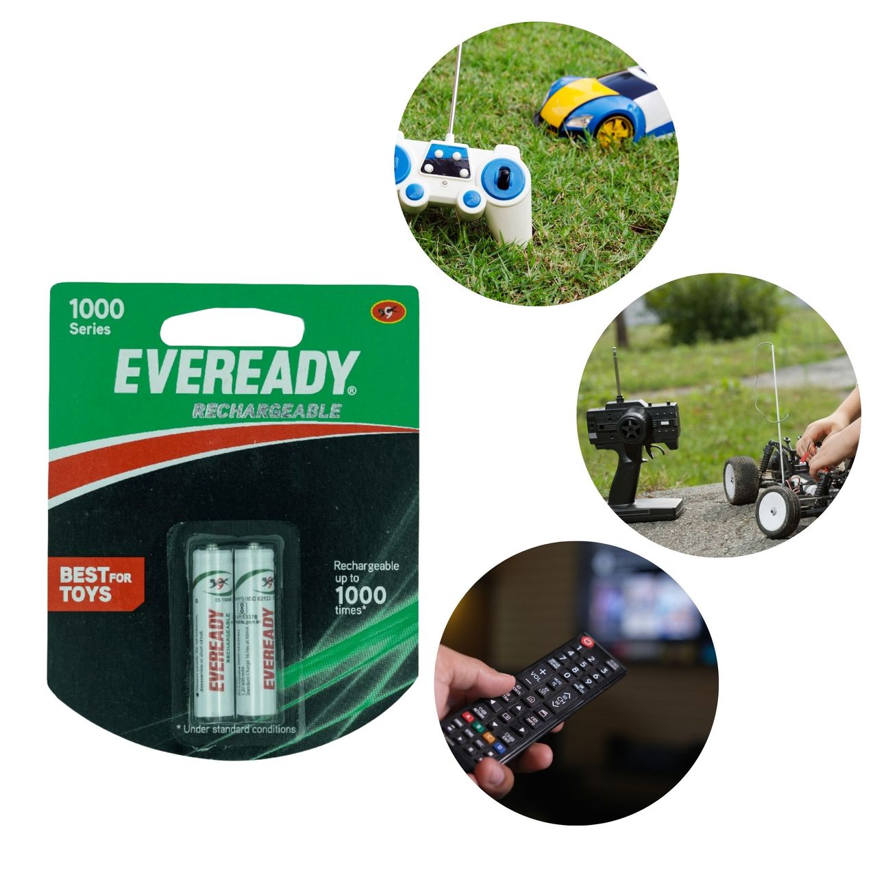 Eveready Rechargeable AAA BP2 600 NIMH Battery(1000 Series)