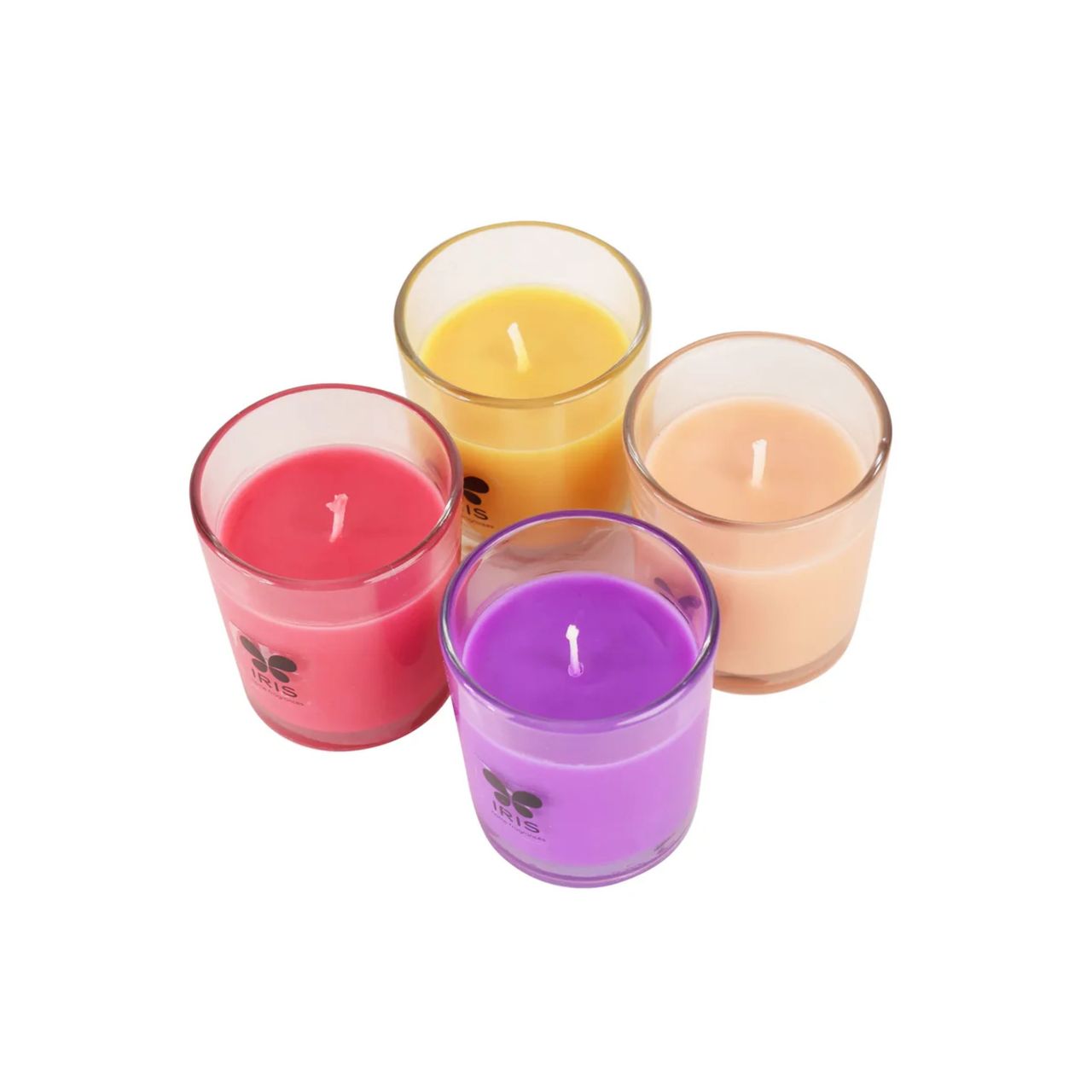 Iris Shot Glass Candles Assorted