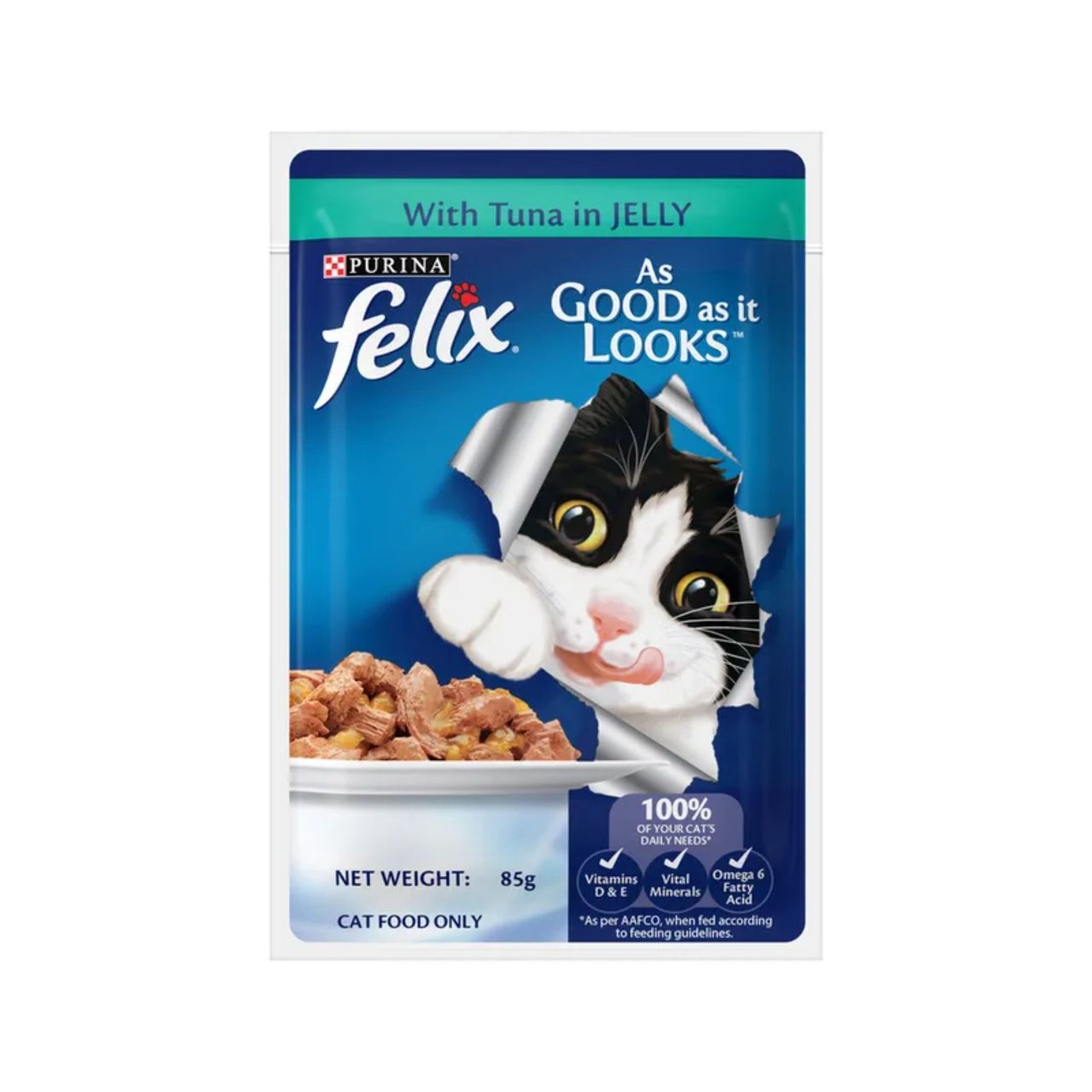 Purina Felix with Tuna in Jelly | Wet Food for Adults | Complete and Balanced Adult Food
