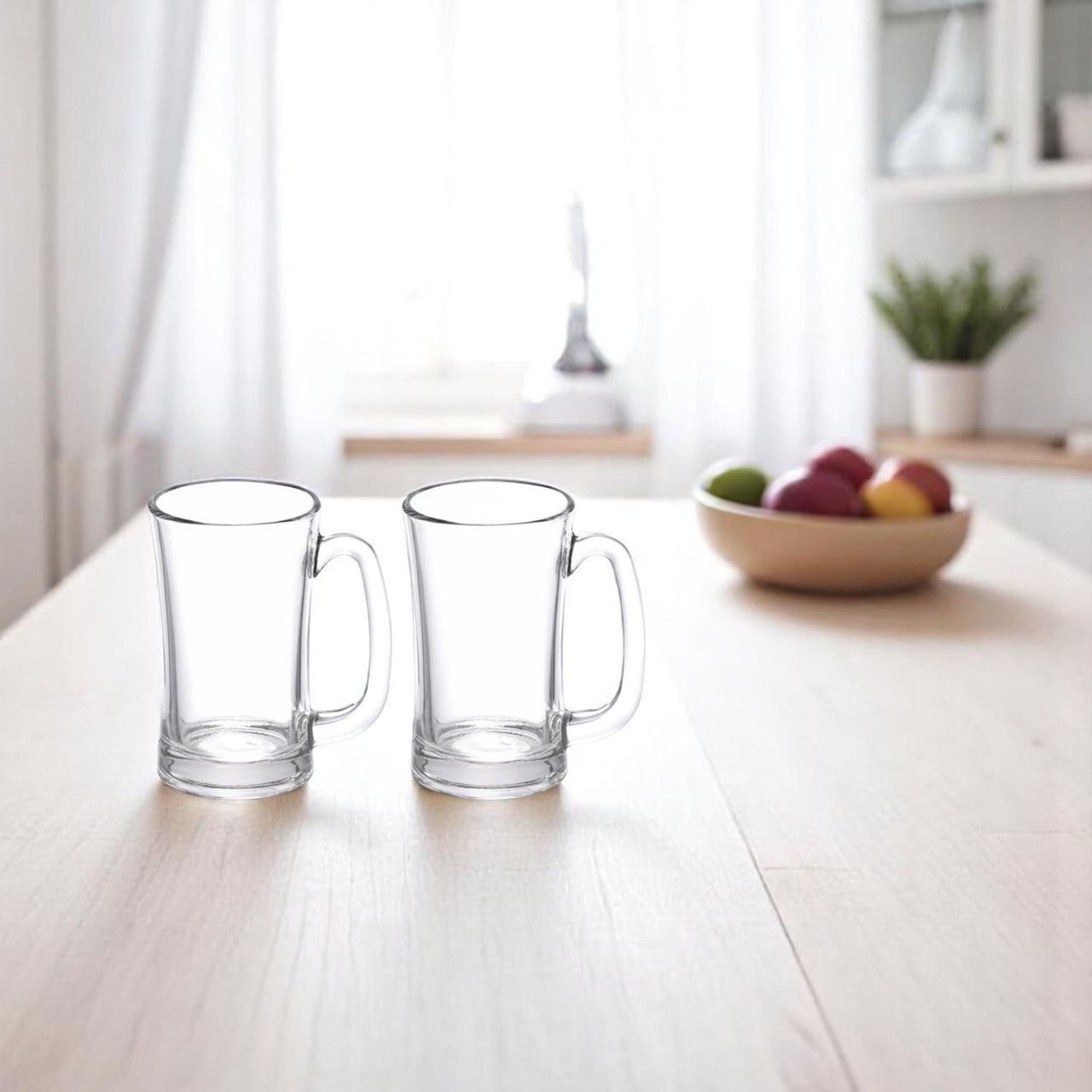 Yera Stylo Beer/Juice/Milkshake Mug Set of 2 | 350 ml Each