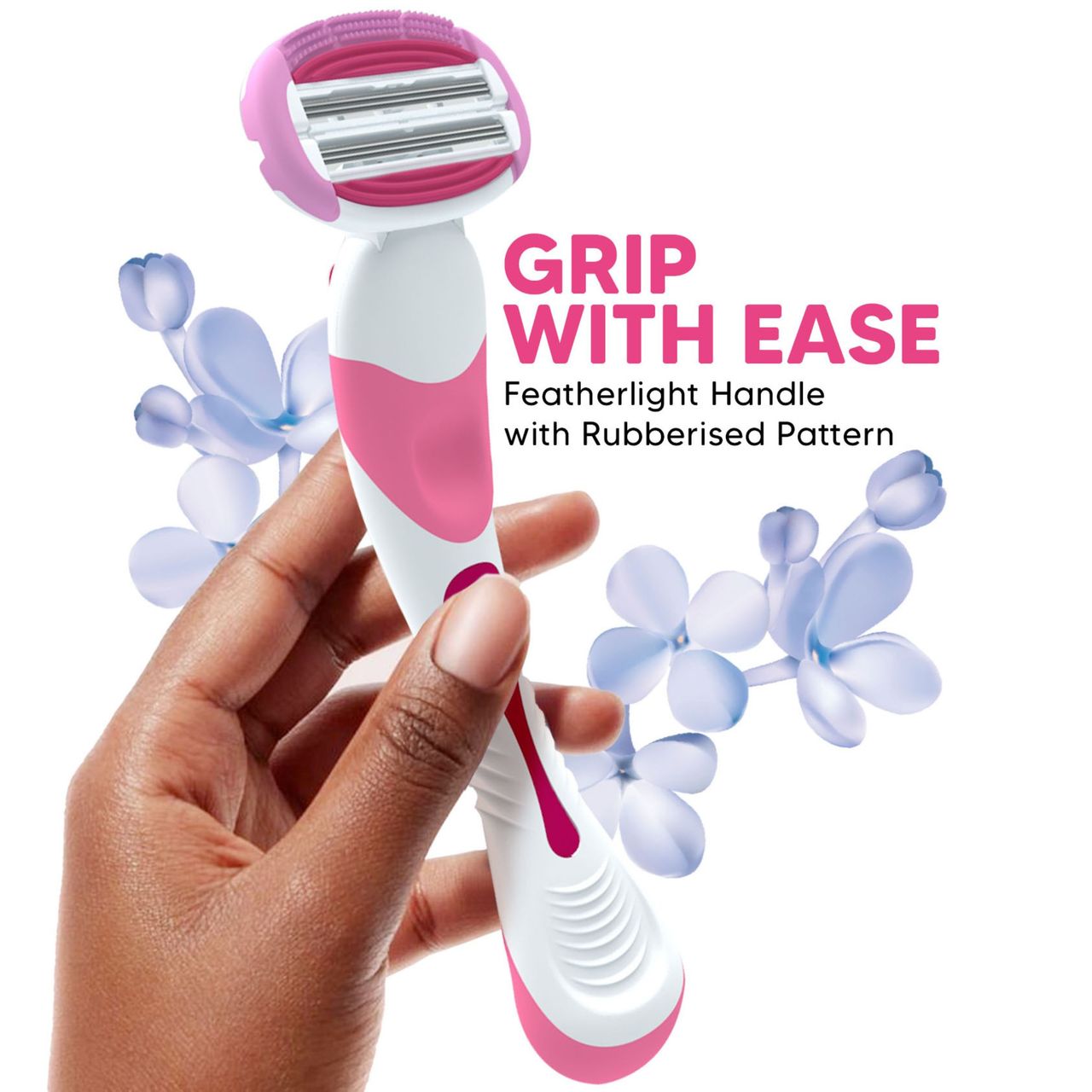 LetsShave Evior Trial Kit for Women with Mid Flex | World's First 6 Blade and 3 Blade System Razor