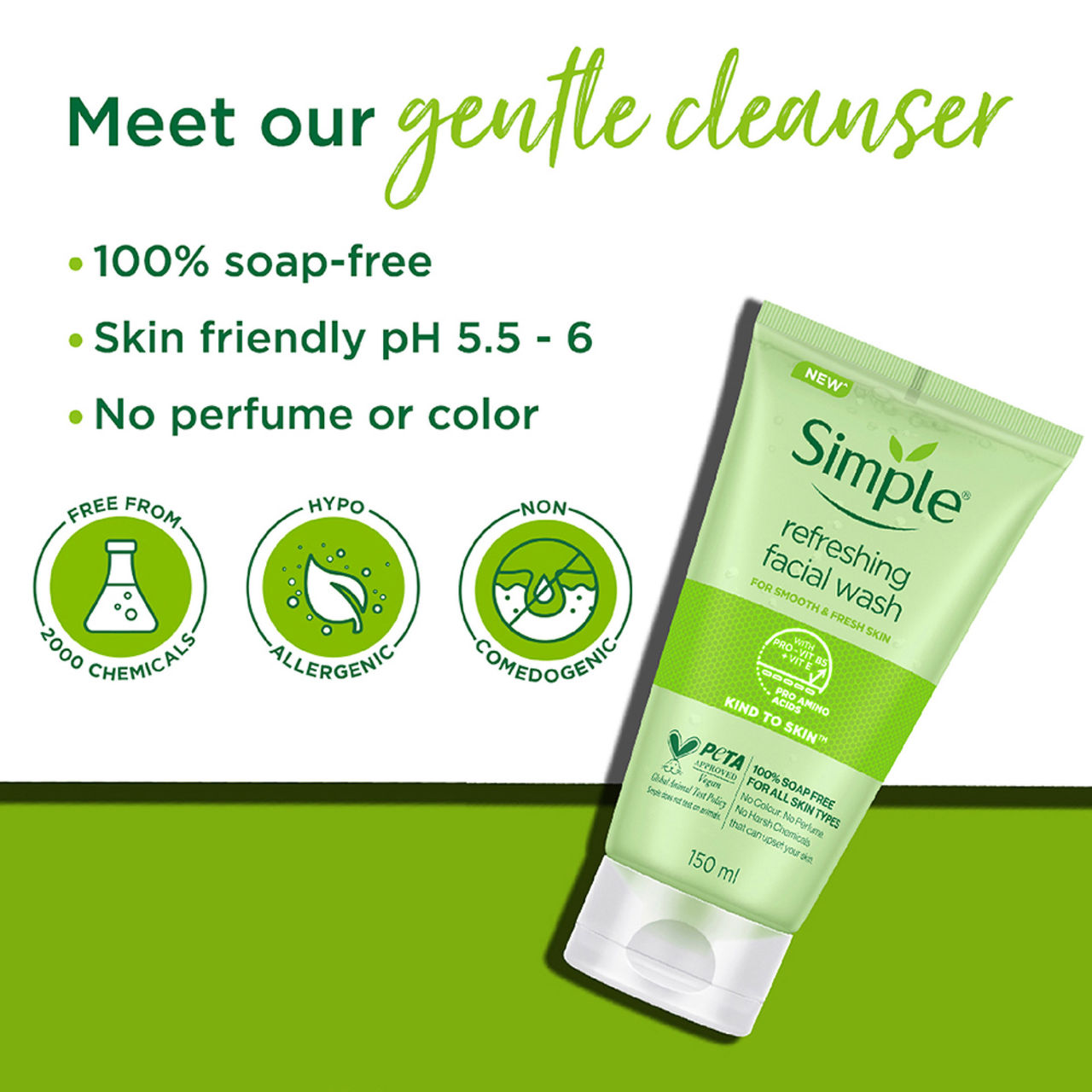 Simple Kind To Skin Refreshing Facial Wash