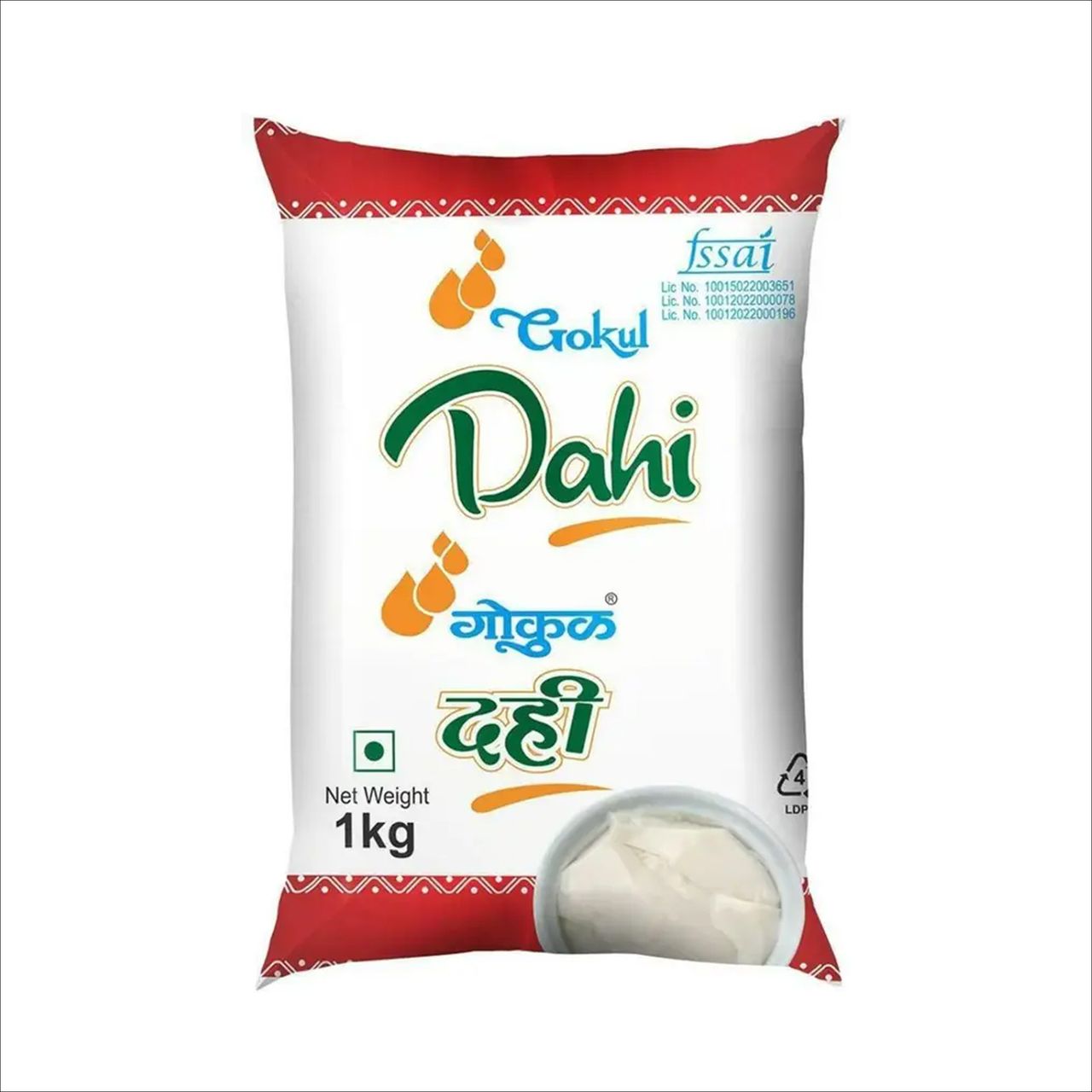 Gokul Dahi Pouch 1 kg Combo