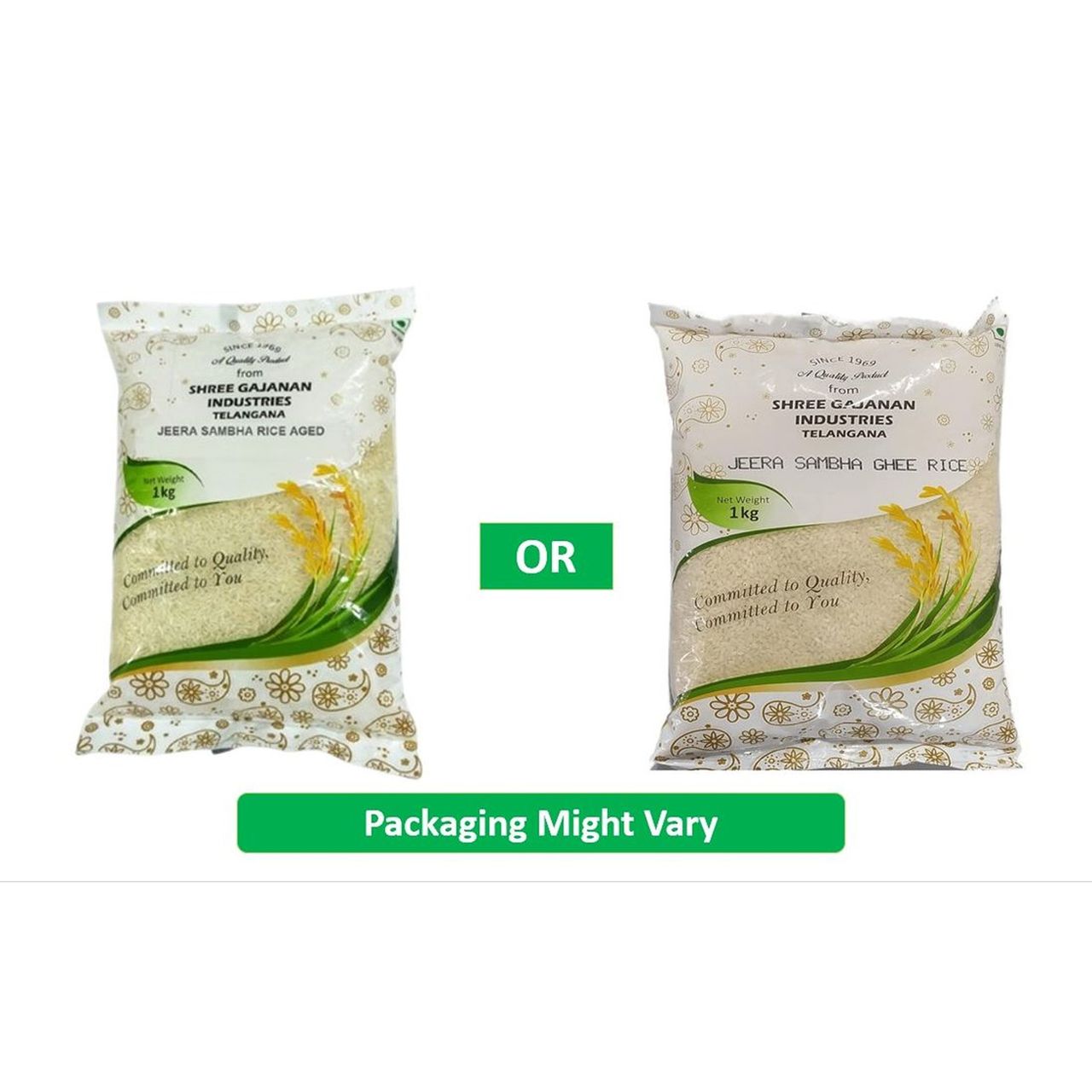 Gajanan Jeera Sambha Ghee Rice | Aged