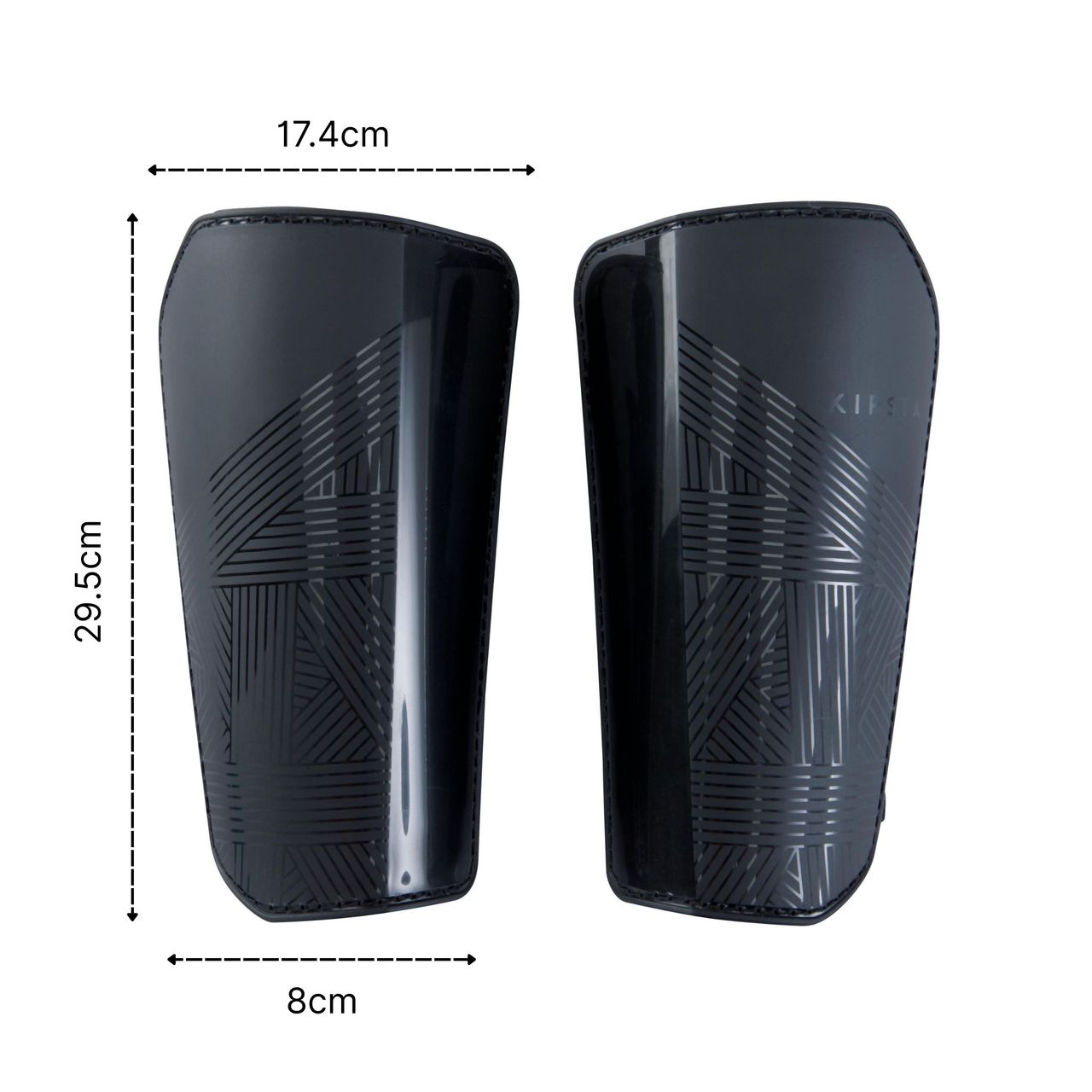 Kipsta By Decathlon | Adult Football Shin Pads Essential - Black - L