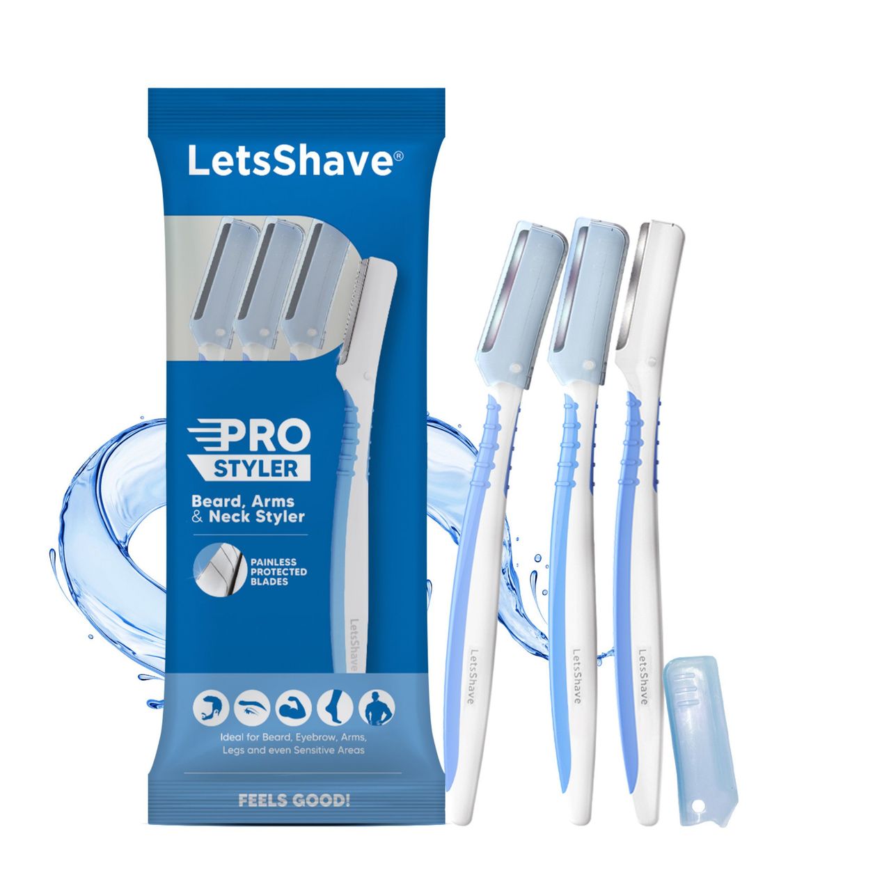 LetsShave Pro Styler for Men Beard, Reusable, Beard Shaper, Face Razor for Men, Line up Razor