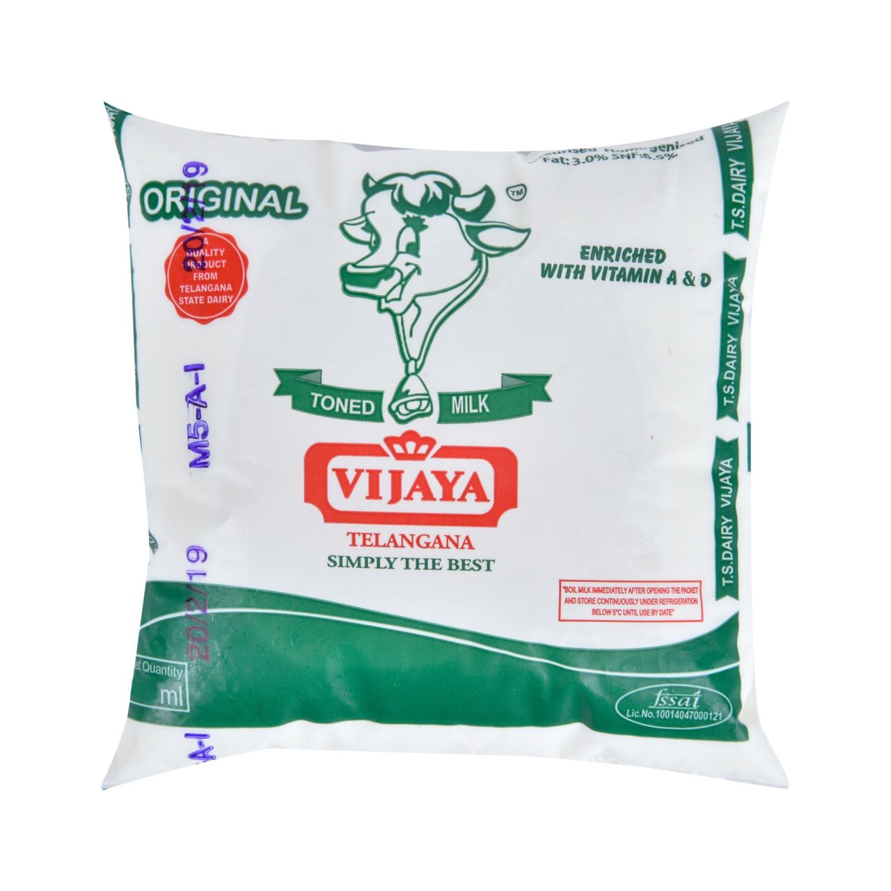 Vijaya Toned Fresh Milk