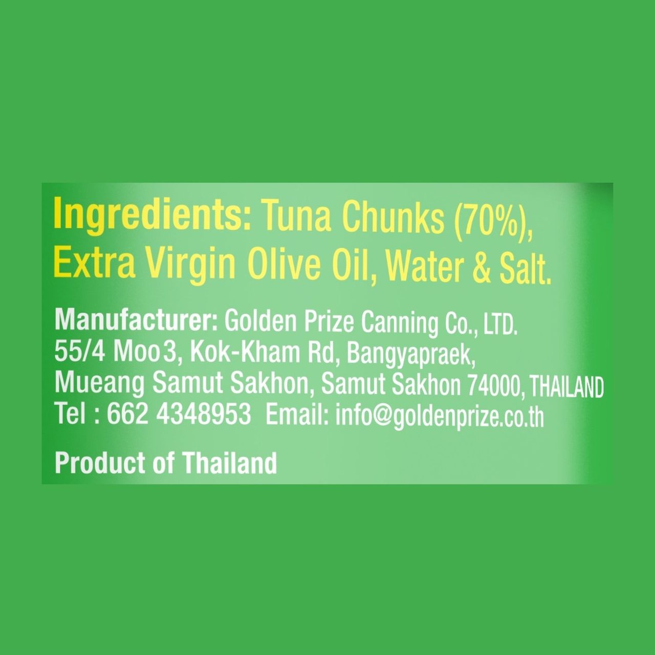 Golden Prize Tuna Chunks In Olive Oil