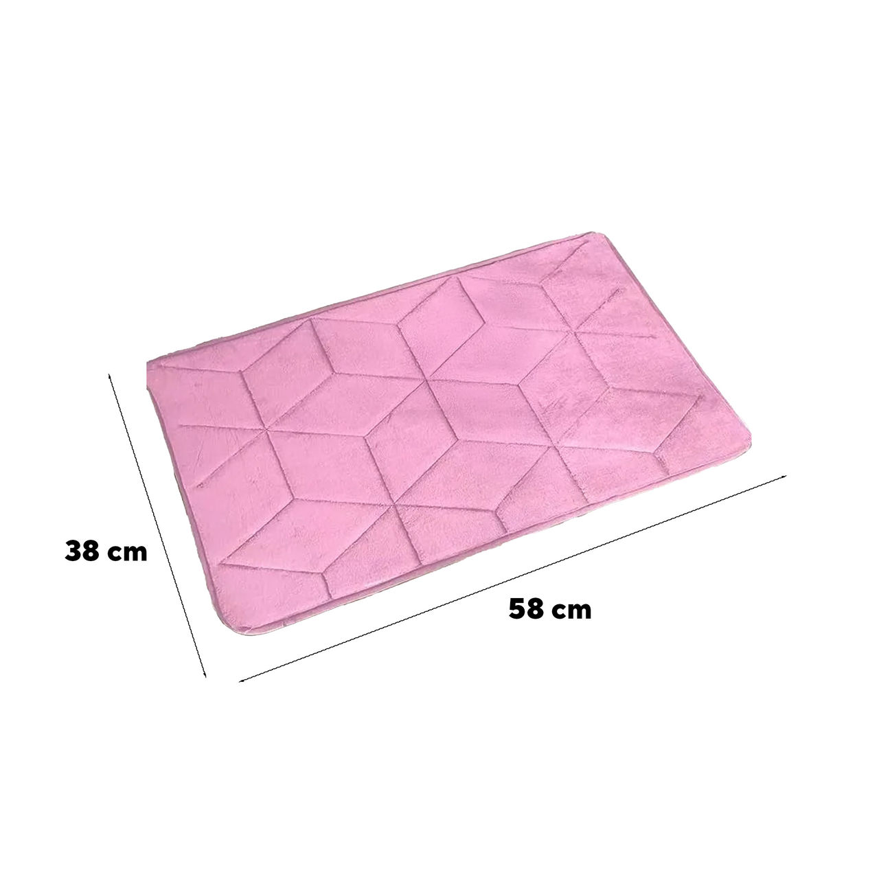 Status Memory Foam Mat 38 cm x 58 cm - Pink