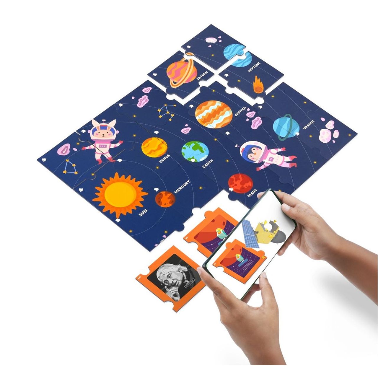 PlayShifu Exploring the Solar System - Space Puzzle Flashcards| Jigsaw Puzzle for kids | Ages 2-5