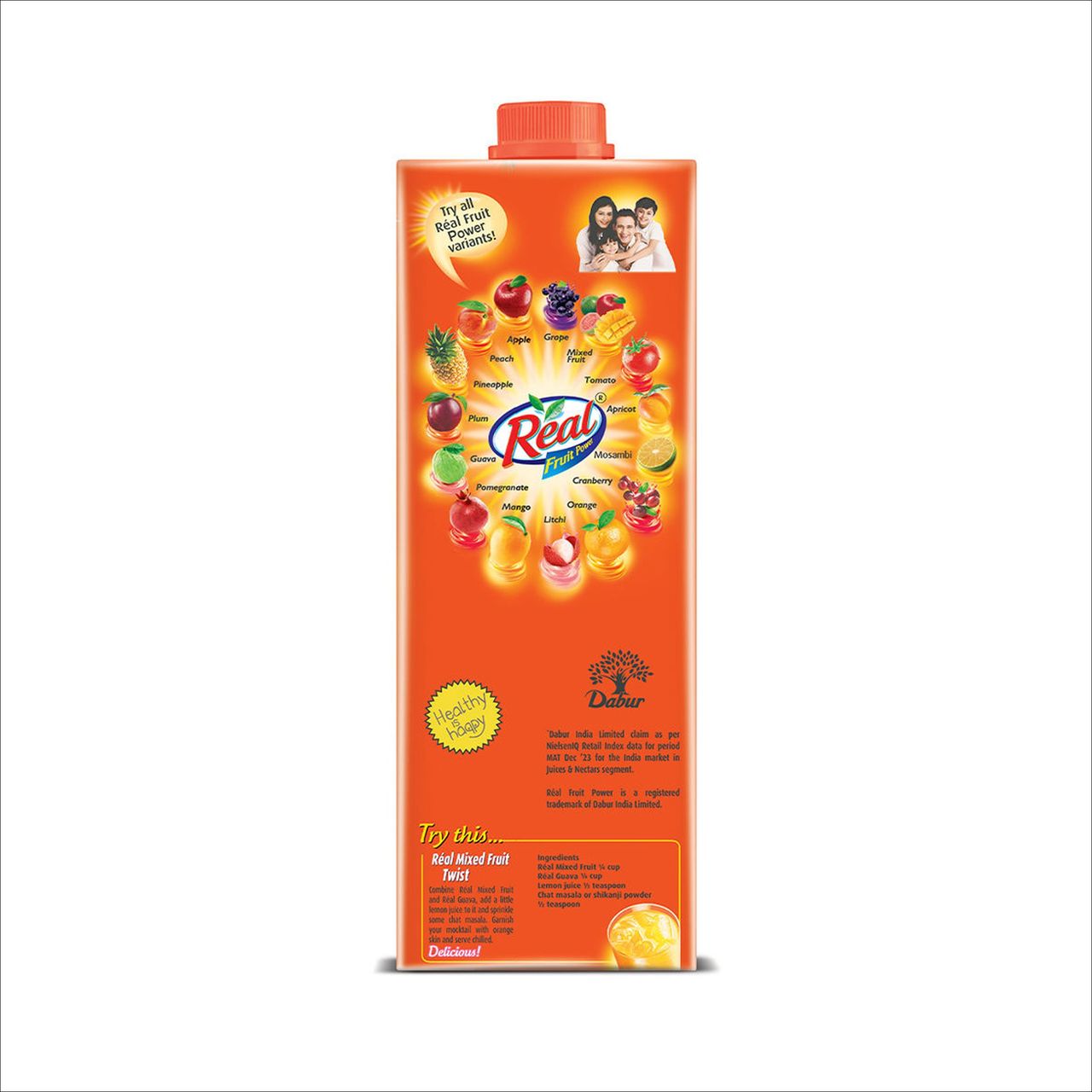 Blueberry Imported(125gms) & Real Fruit Power Mixed Fruit Juice Tetrapack(1l) Combo