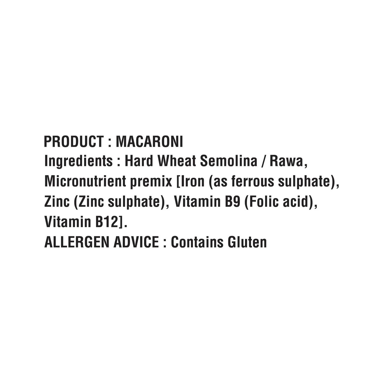 Bambino Macaroni Durum Wheat Elbow Pasta