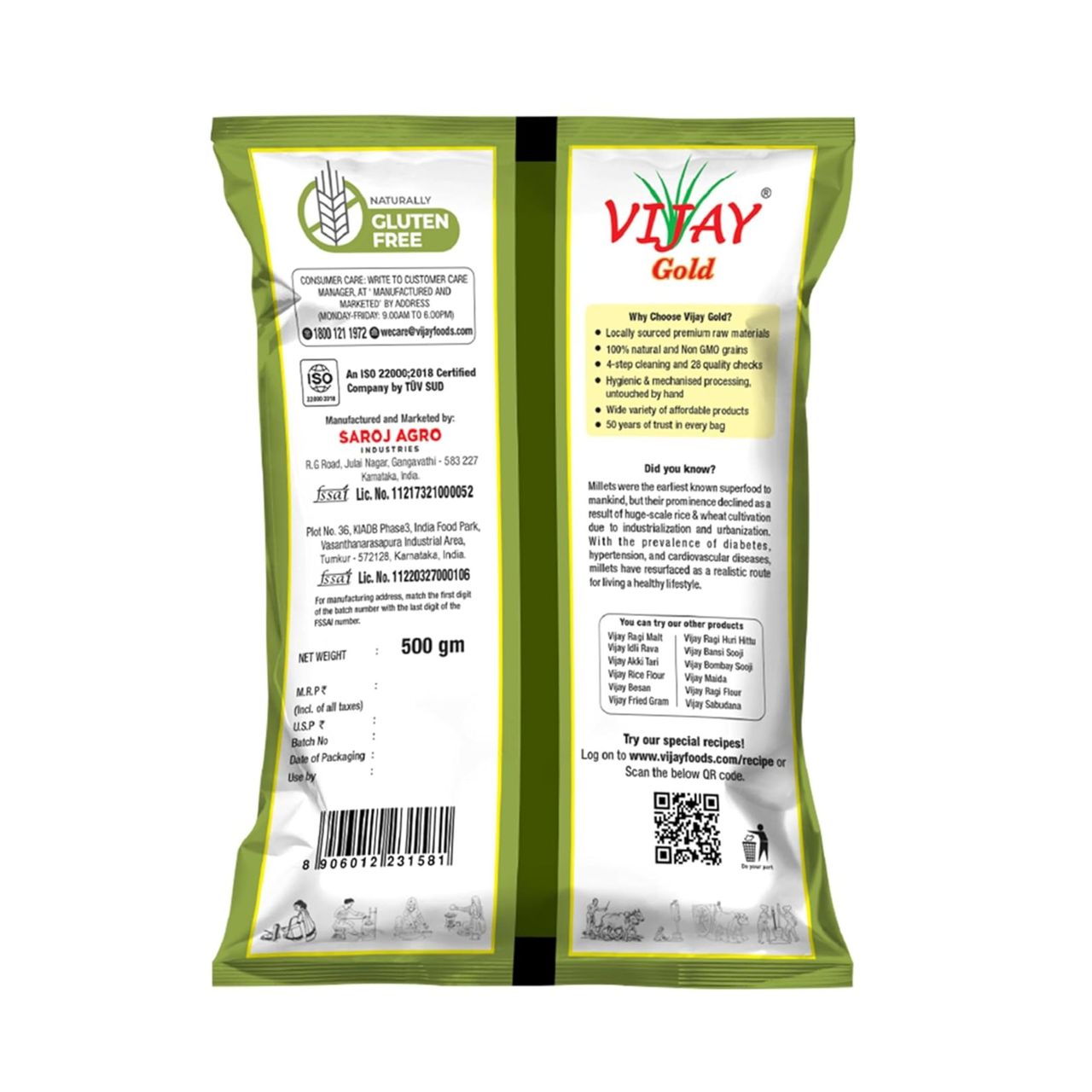 Vijay Gold Bajra Flour