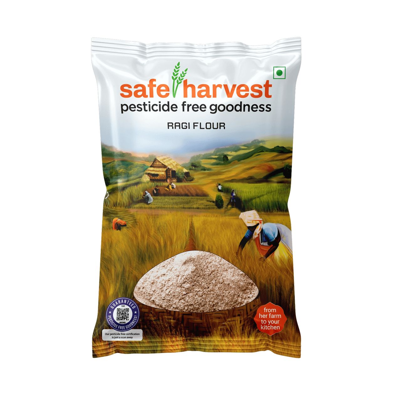 Safe Harvest Pesticide-Free Ragi Flour