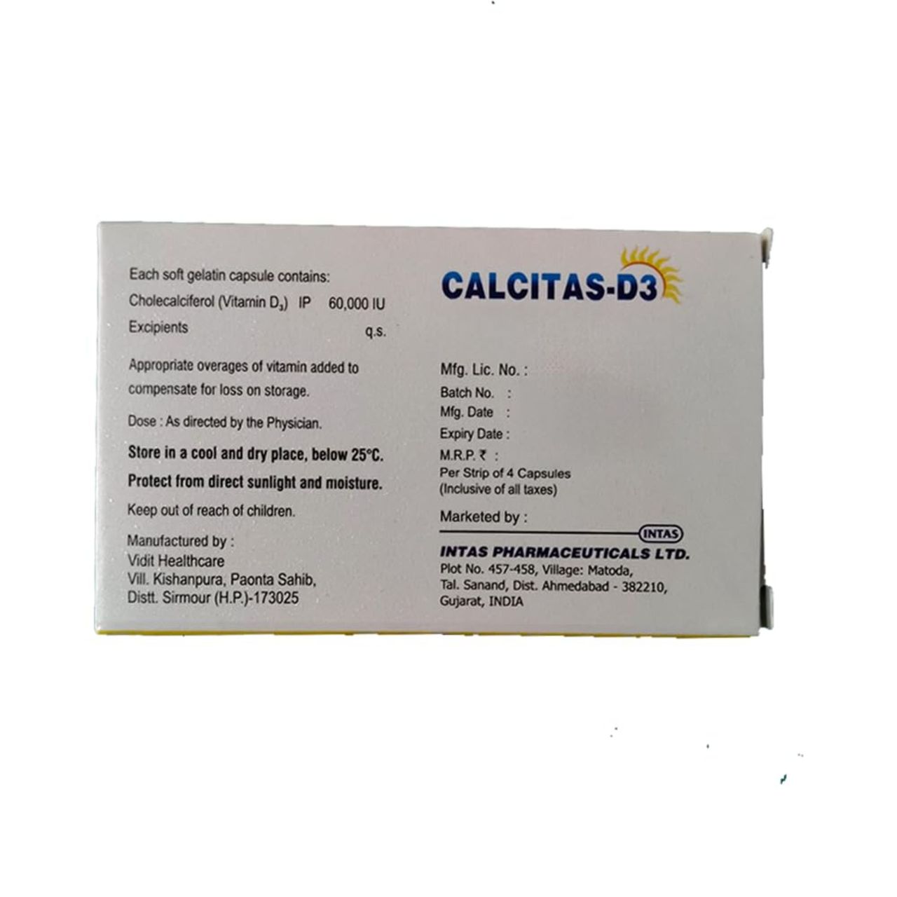 Calcitas D3 Capsules