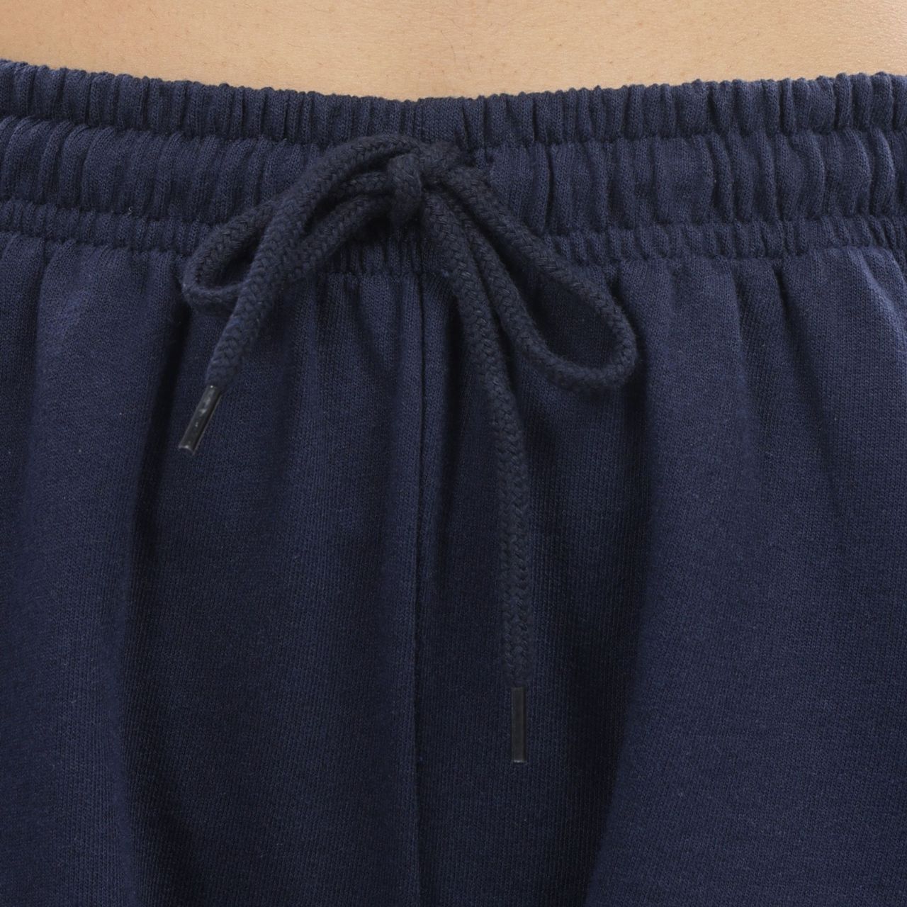Springman Solid Blue Shorts With Elastic & Drawstring For Women | XL