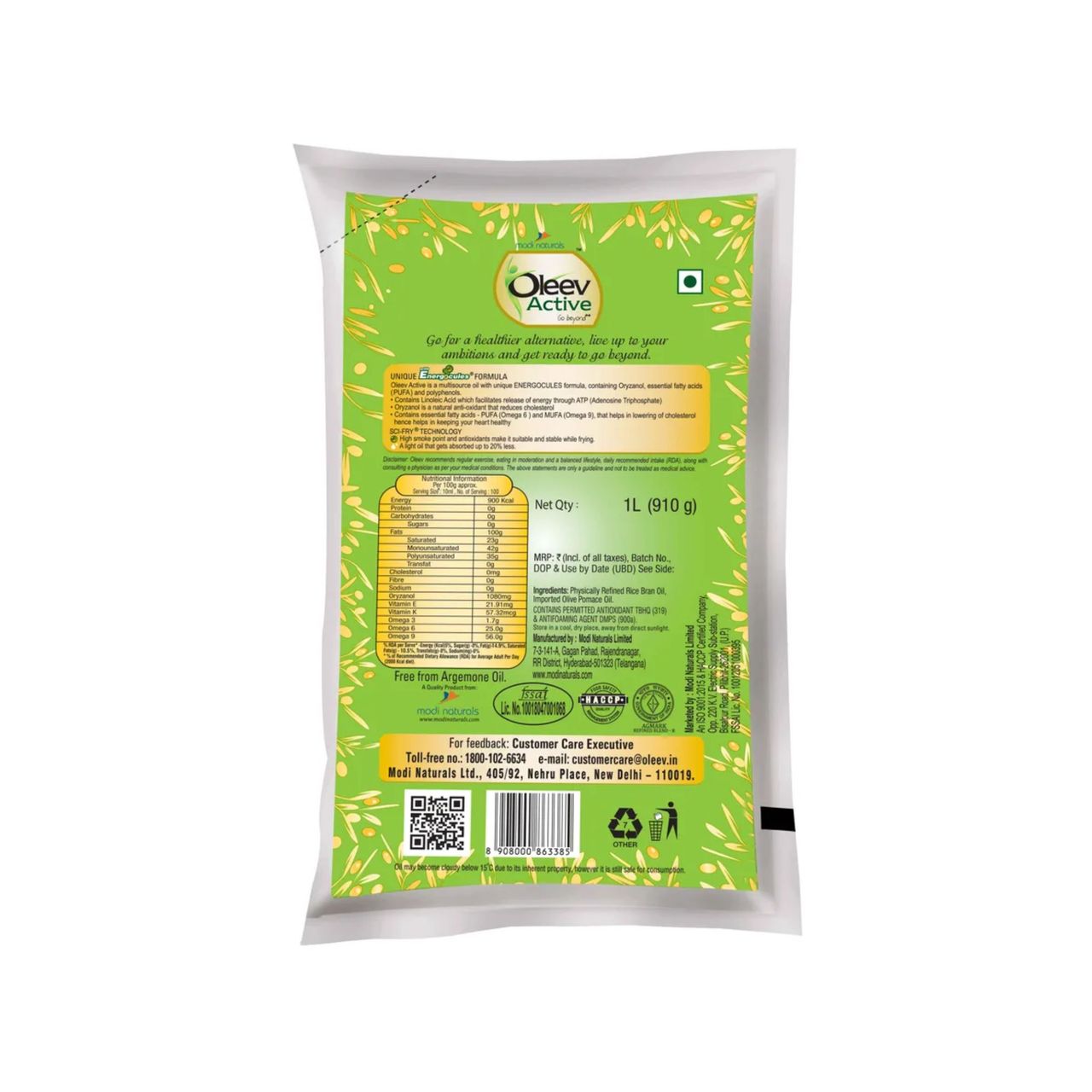 Oleev Active Oil | Pouch