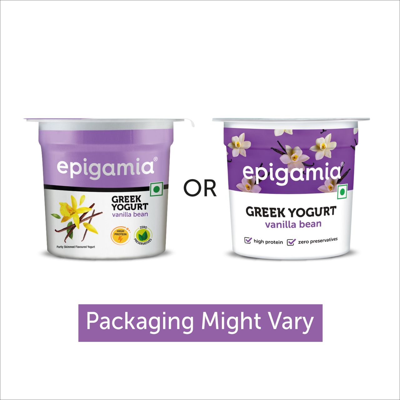 Epigamia Greek Yogurt- Vanilla Bean 85 g Combo