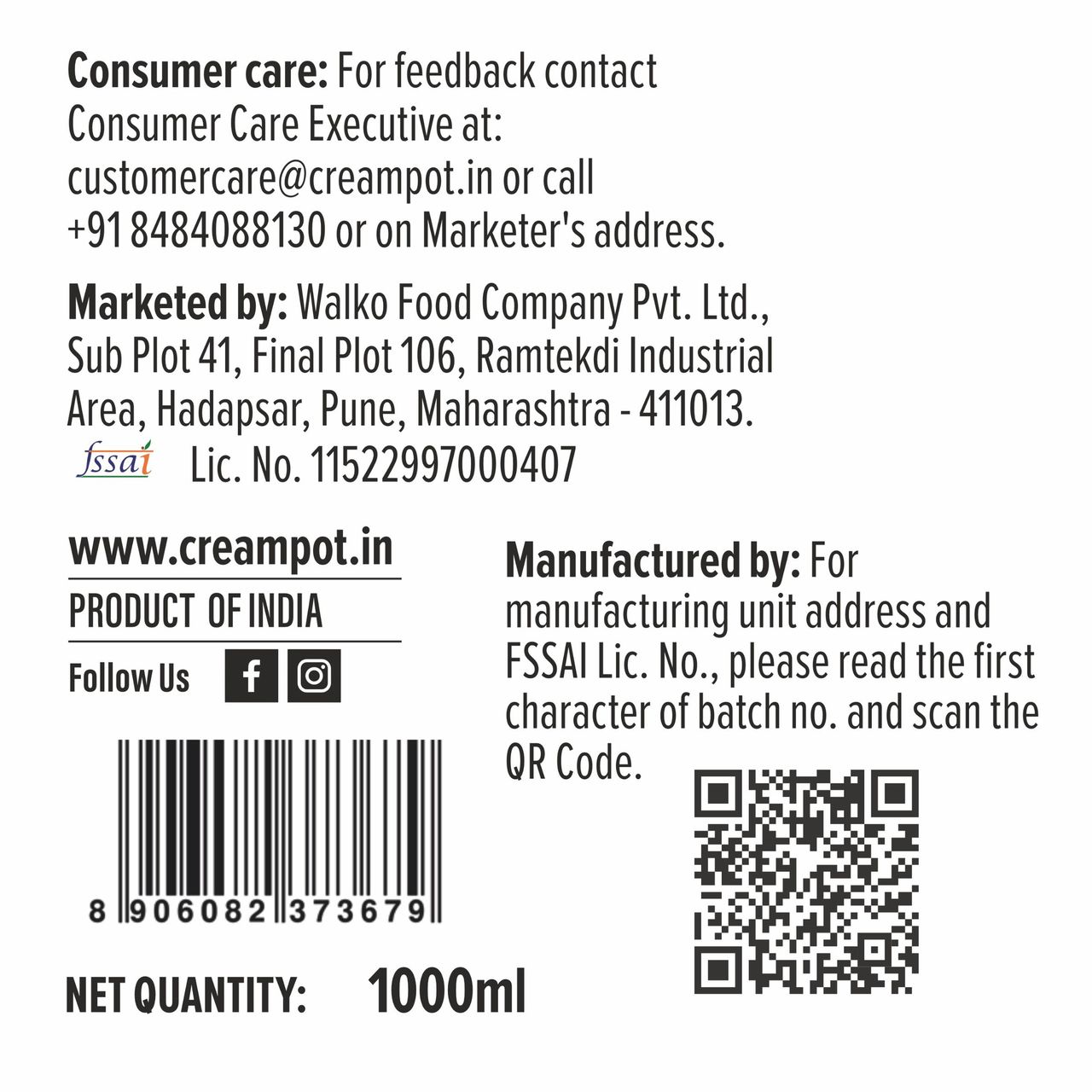 Cream Pot Cookies Cream Tub