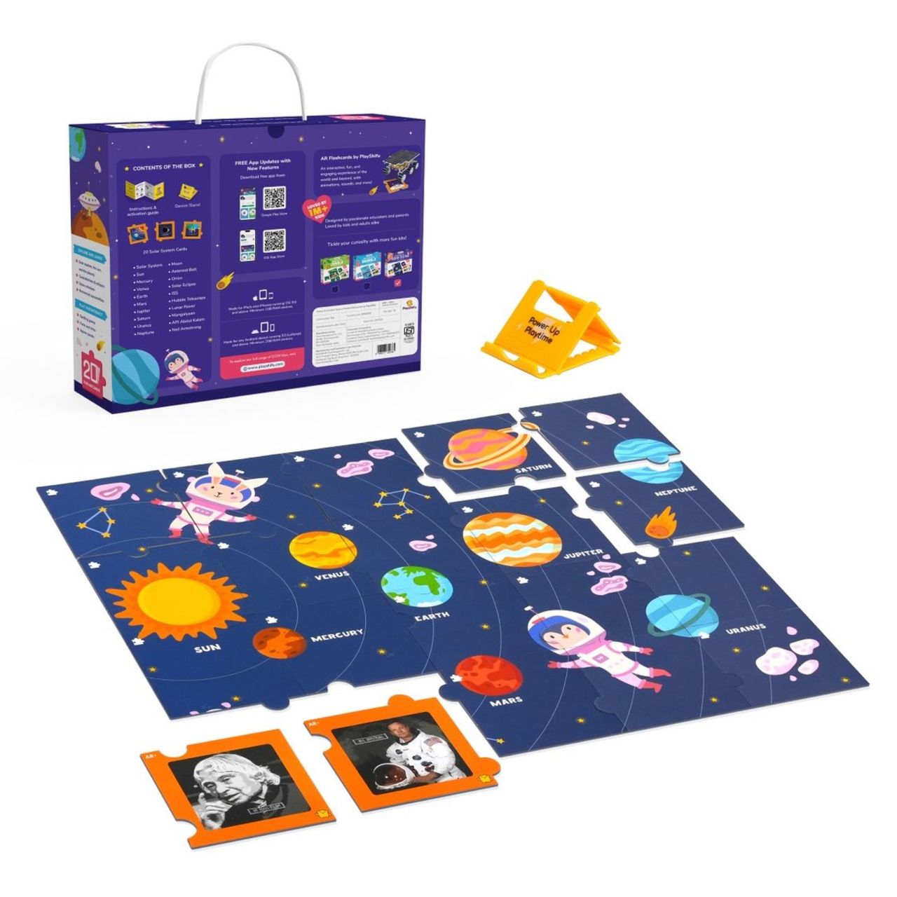 PlayShifu Exploring the Solar System - Space Puzzle Flashcards| Jigsaw Puzzle for kids | Ages 2-5