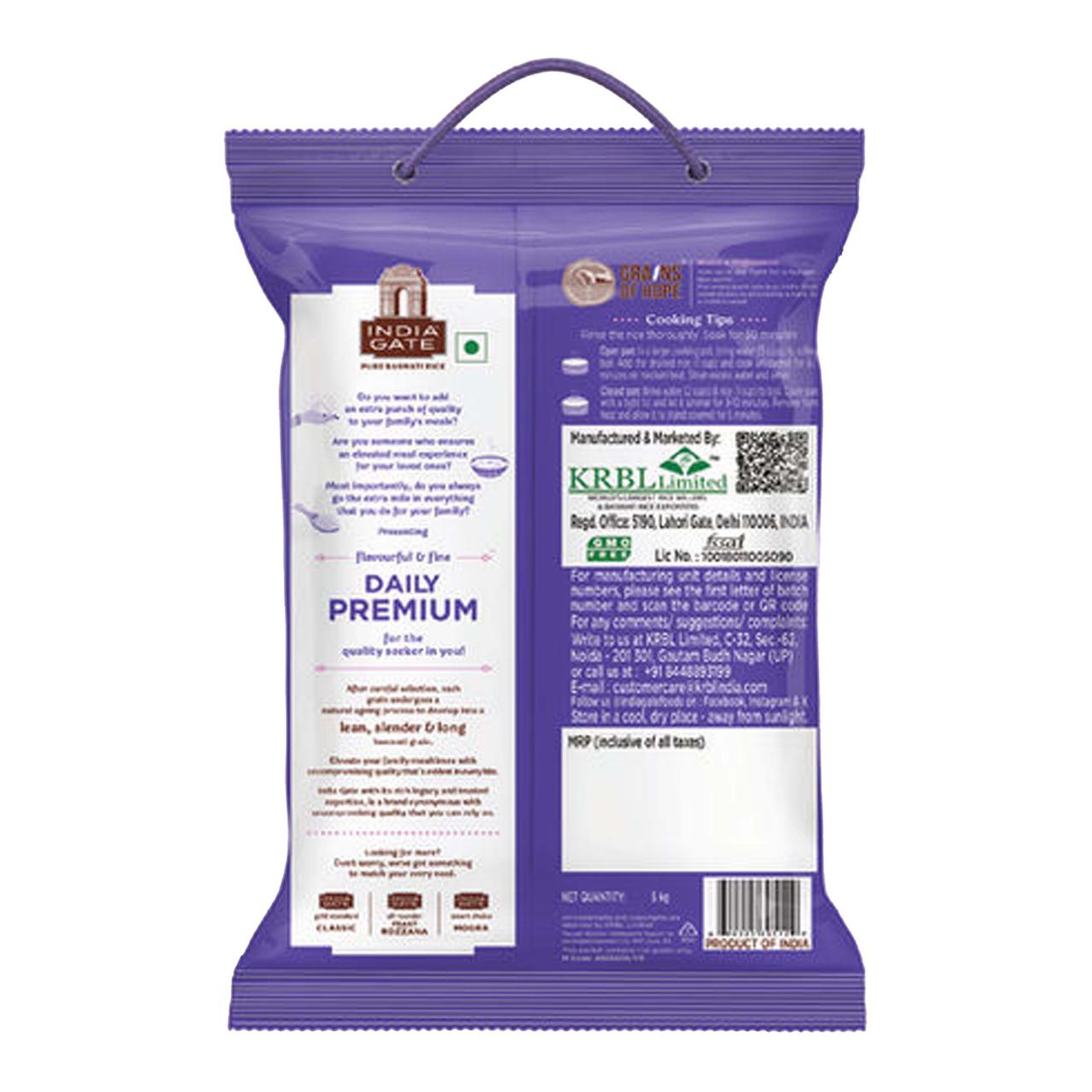 India Gate Flavourful and Fine Daily Premium Basmati Rice | Long and Slender Grains