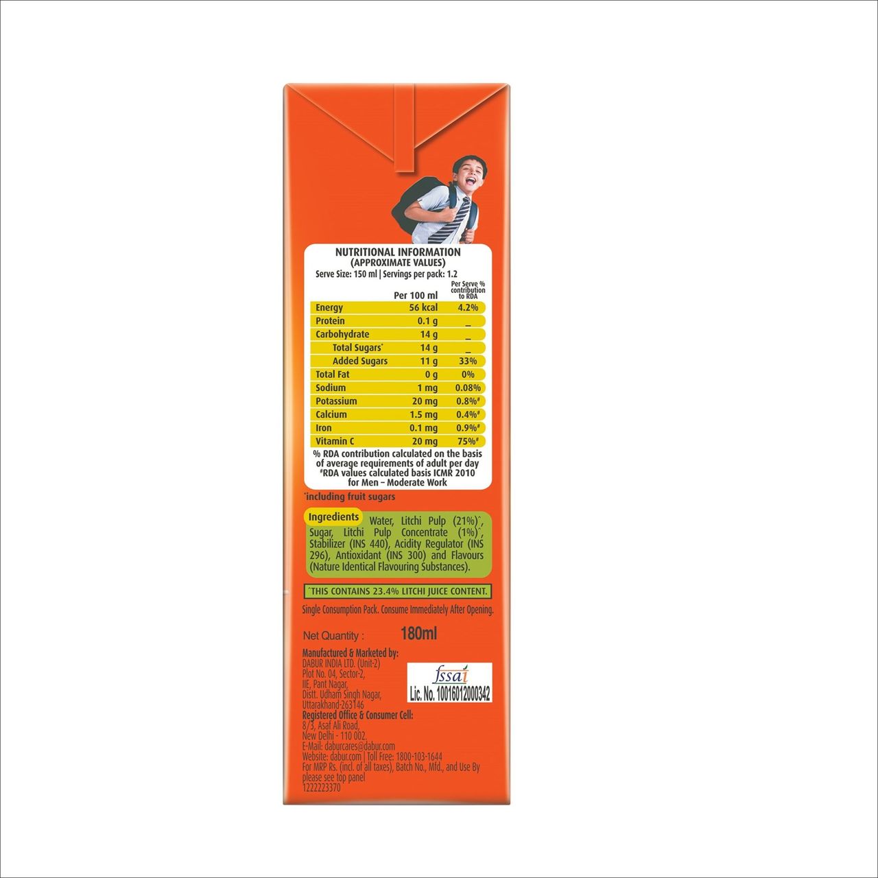 Dabur Real Litchi Fruit Juice