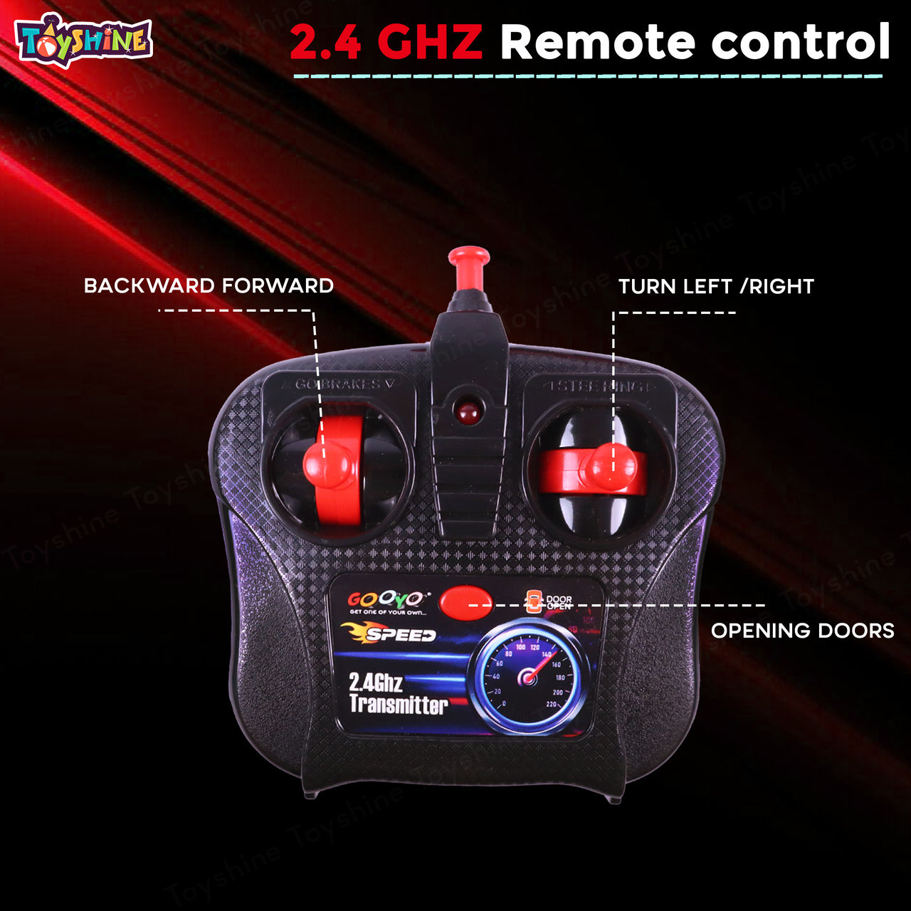 Toyshine 1:16 Scale 2.4Ghz Rechargeable Remote Control Toy Car Inbuilt With Opening Doors