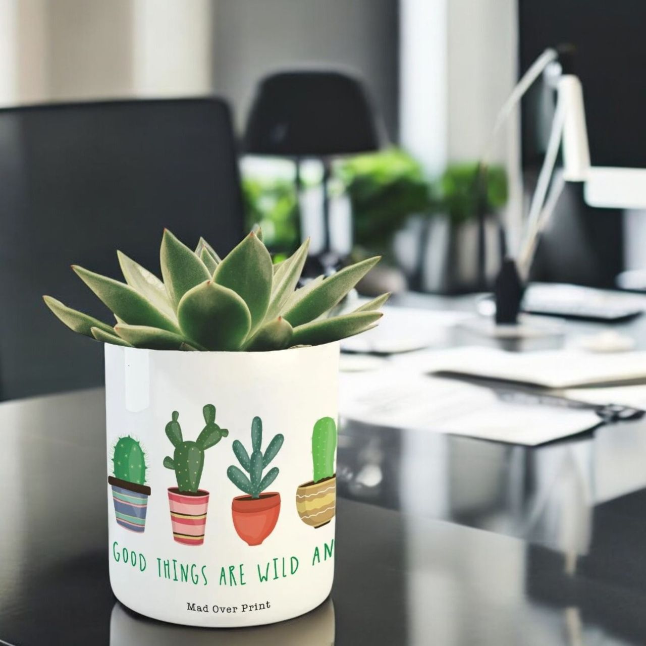 Mad Over Print Cactus Family Planter