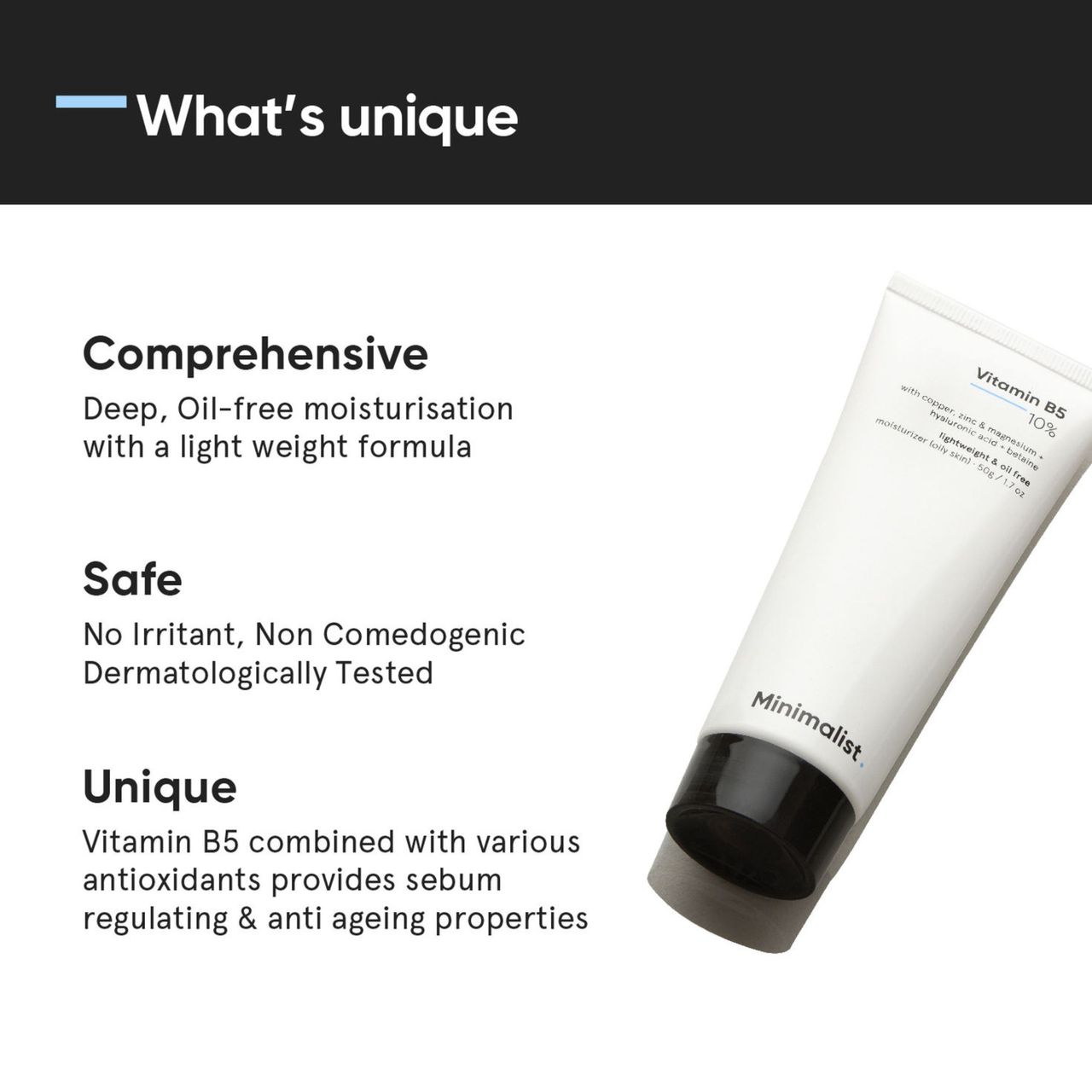 Minimalist 10% Vitamin B5 Oil-free Face Moisturizer Gel