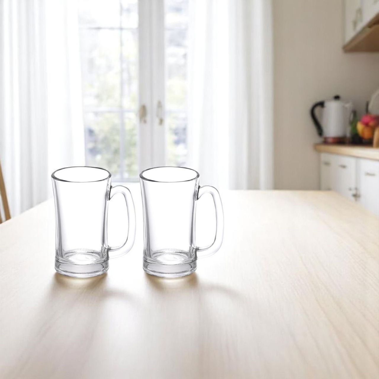 Yera Stylo Beer/Juice/Milkshake Mug Set of 2 | 350 ml Each