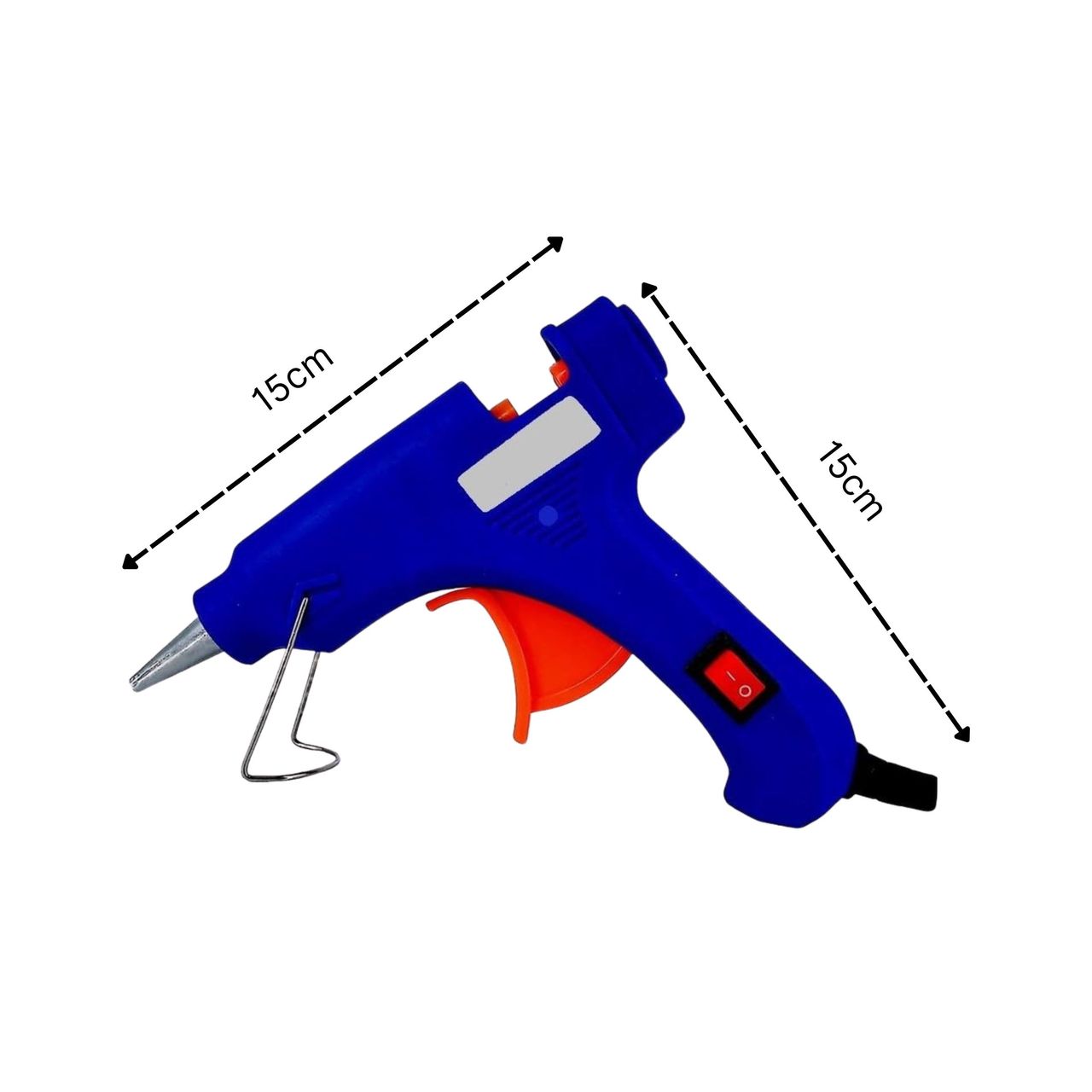 Chrome 60 Watts Hot Melt Glue Gun With On-Off Switch