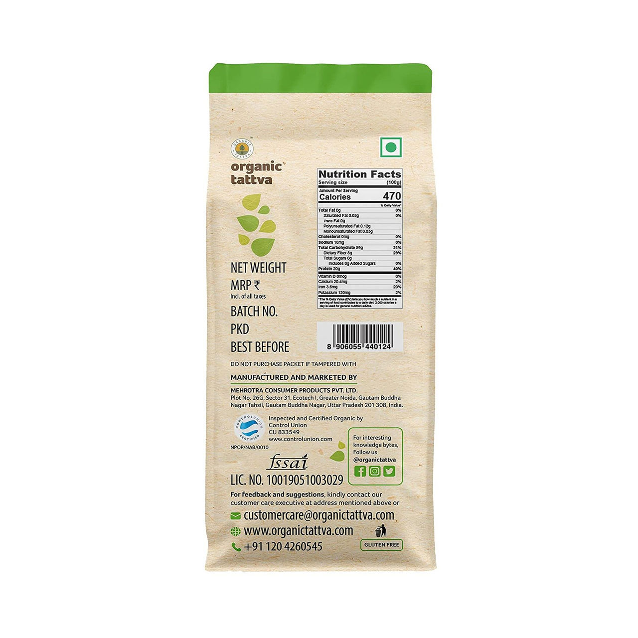 Organic Tattva Chana Dal