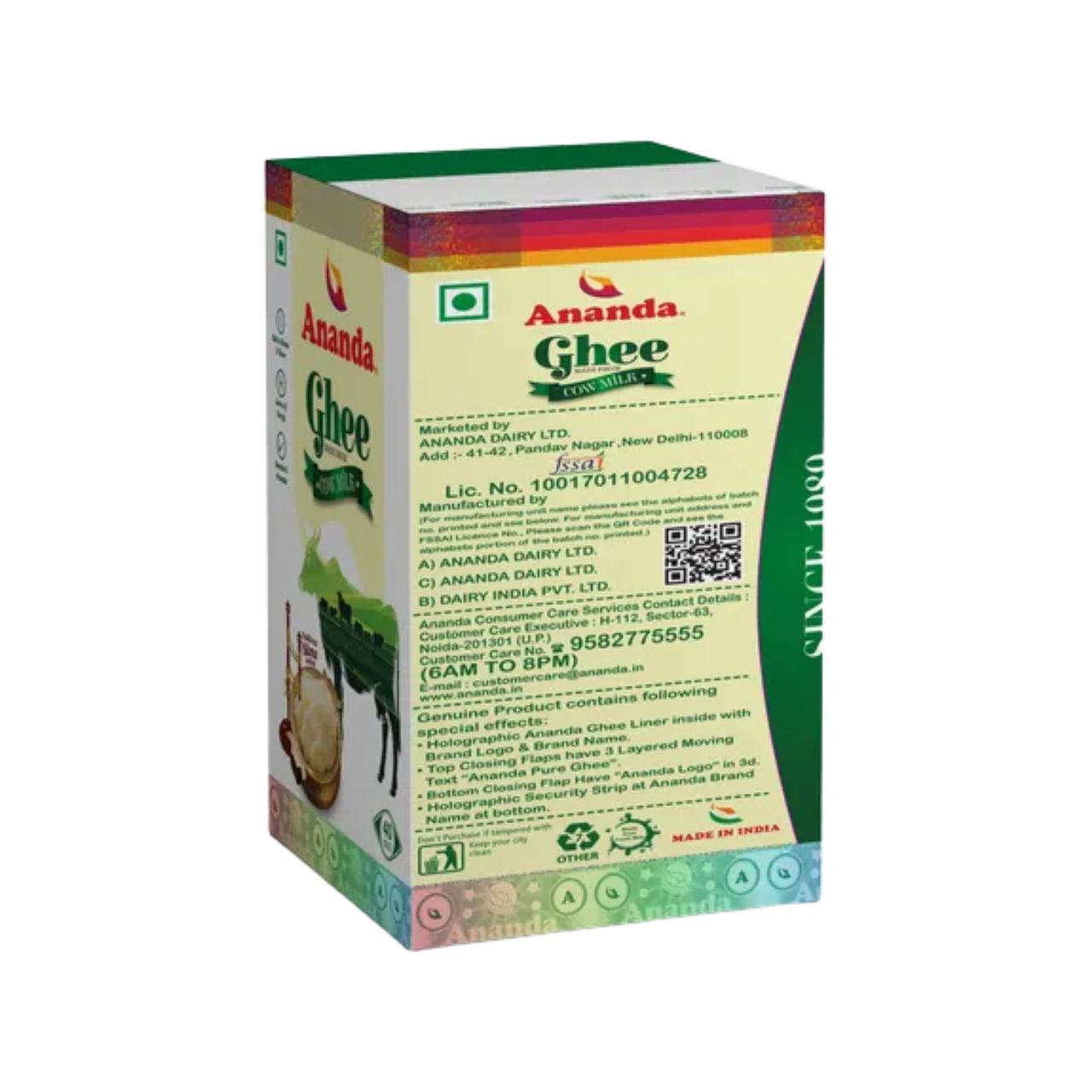 Ananda Cow Ghee | Made With Bilona