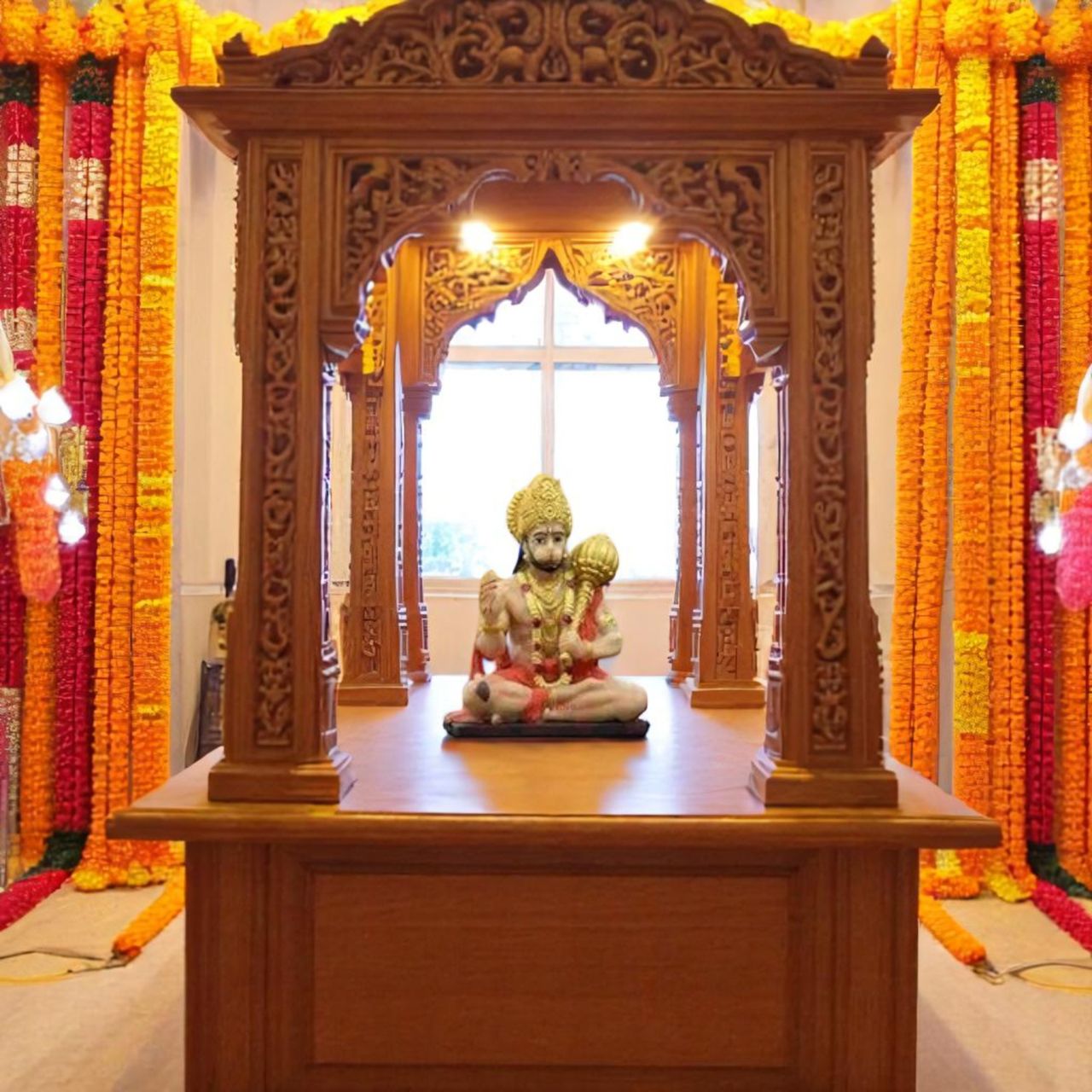 Mad Over Print Hanuman Ji Car Dashboard Idols
