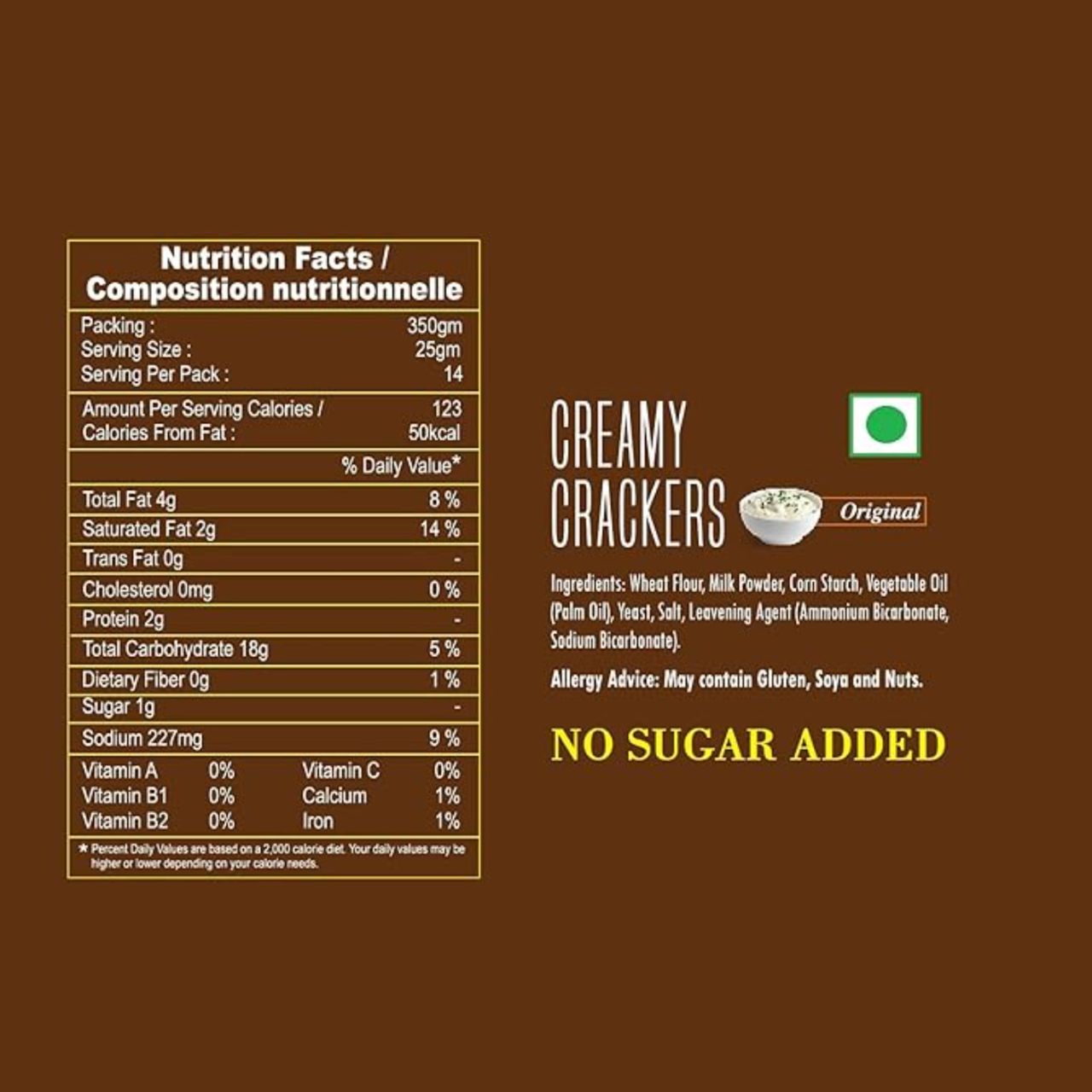 Sapphire Creamy Cracker 350 g Combo