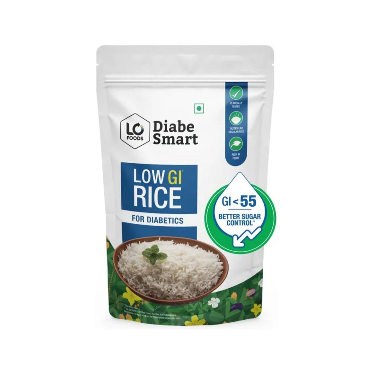 DiabeSmart Low GI Rice - Sona Masoori Diabetic Care White Rice for Sugar Control
