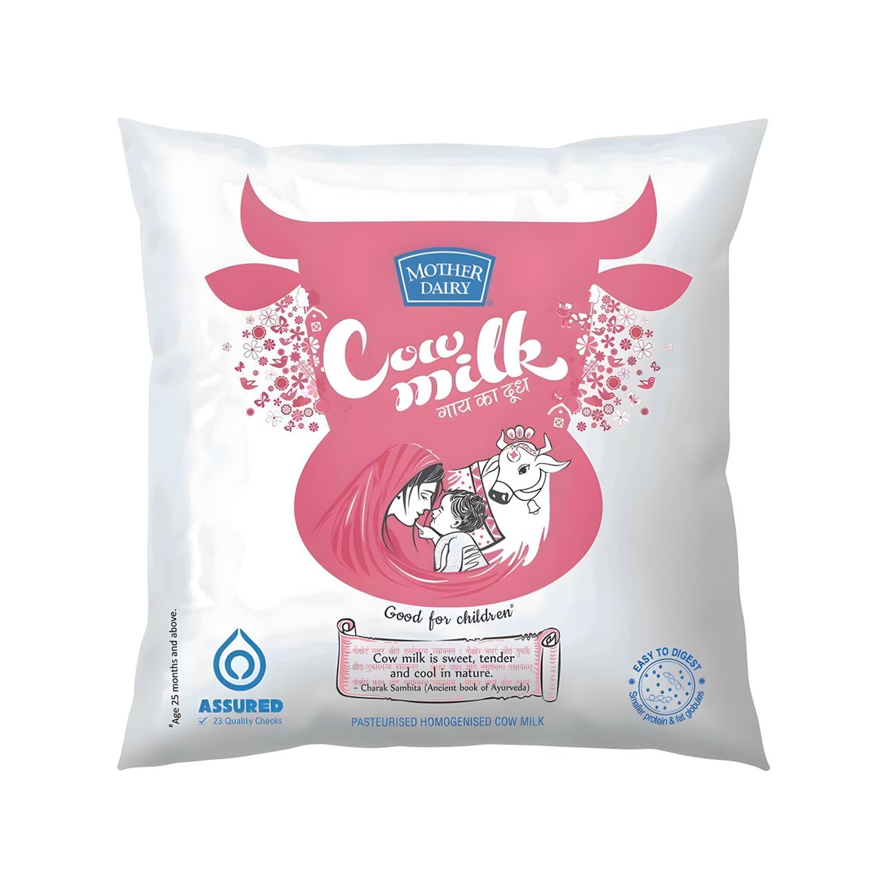 Mother Dairy Fresh Cow Milk (Pouch)