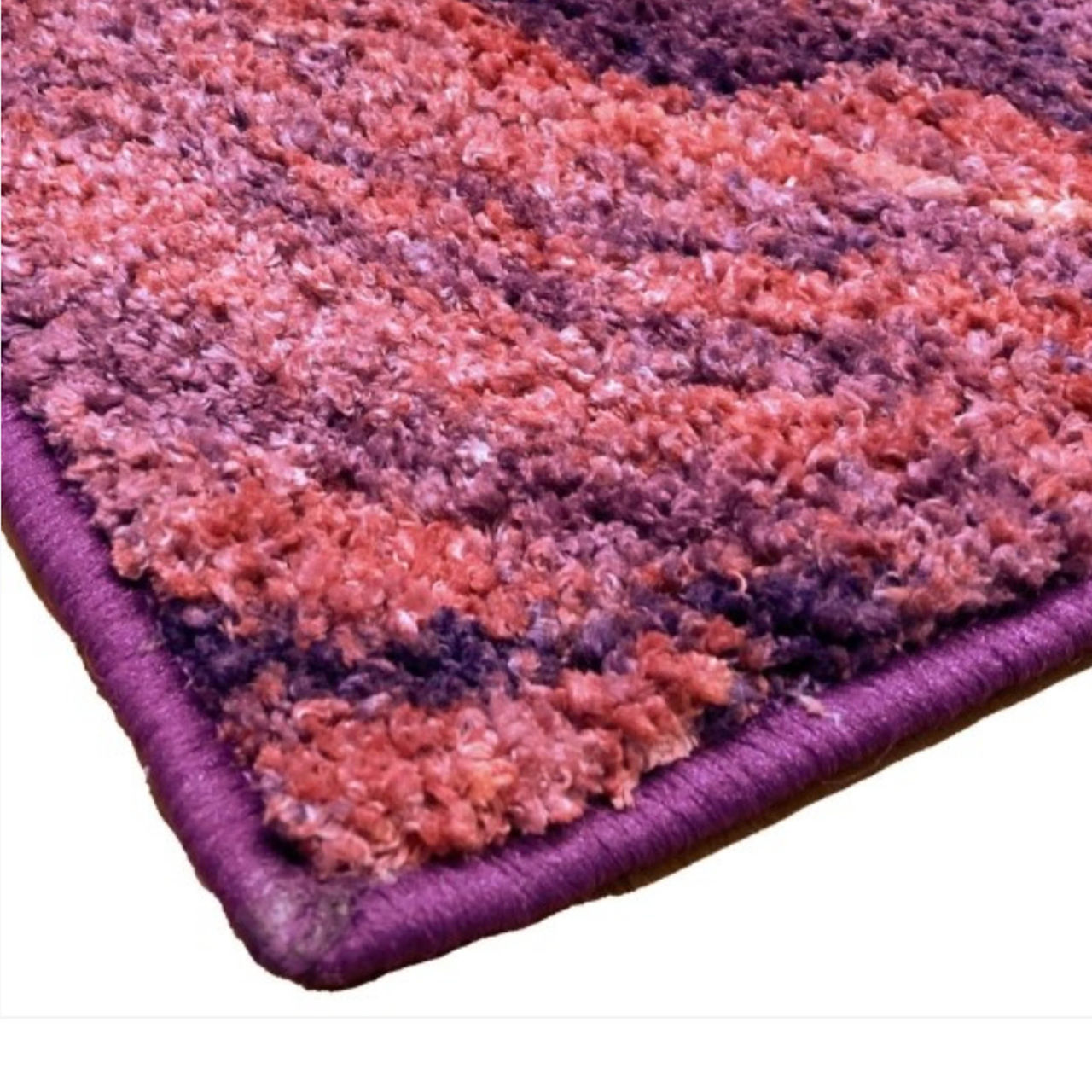 Bianca Super Soft Designer Anti Slip Bath Mat | Medium | Spa Abstract | Plum, Multi