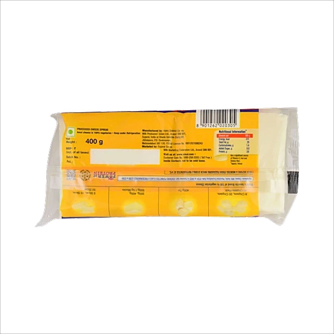 Amul Processed Cheese Slice 400 g Combo