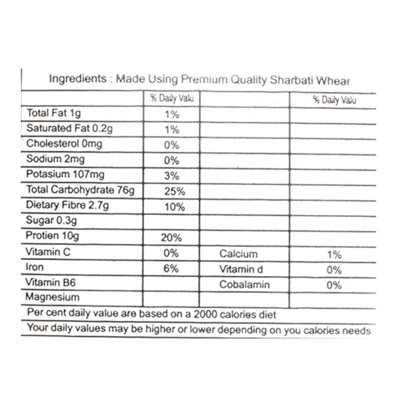 Sharmaji Ka Aata Wheat Flour