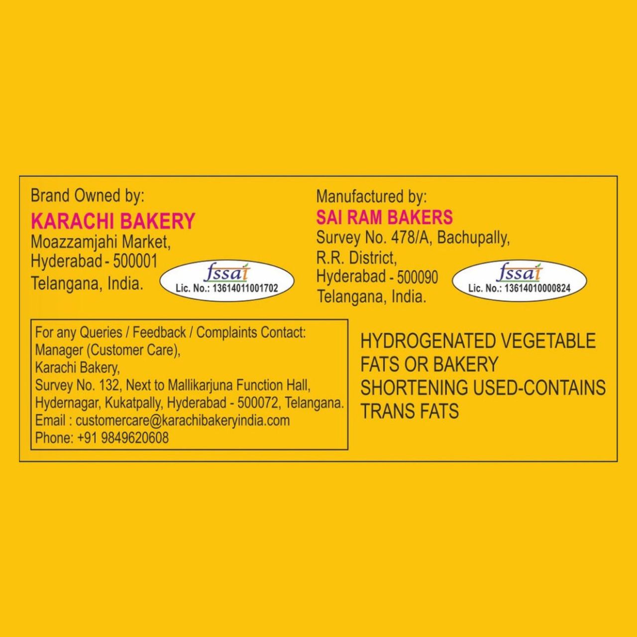 Karachi Bakery Osmania Butter Flavoured Biscuits | Trans Fat-free