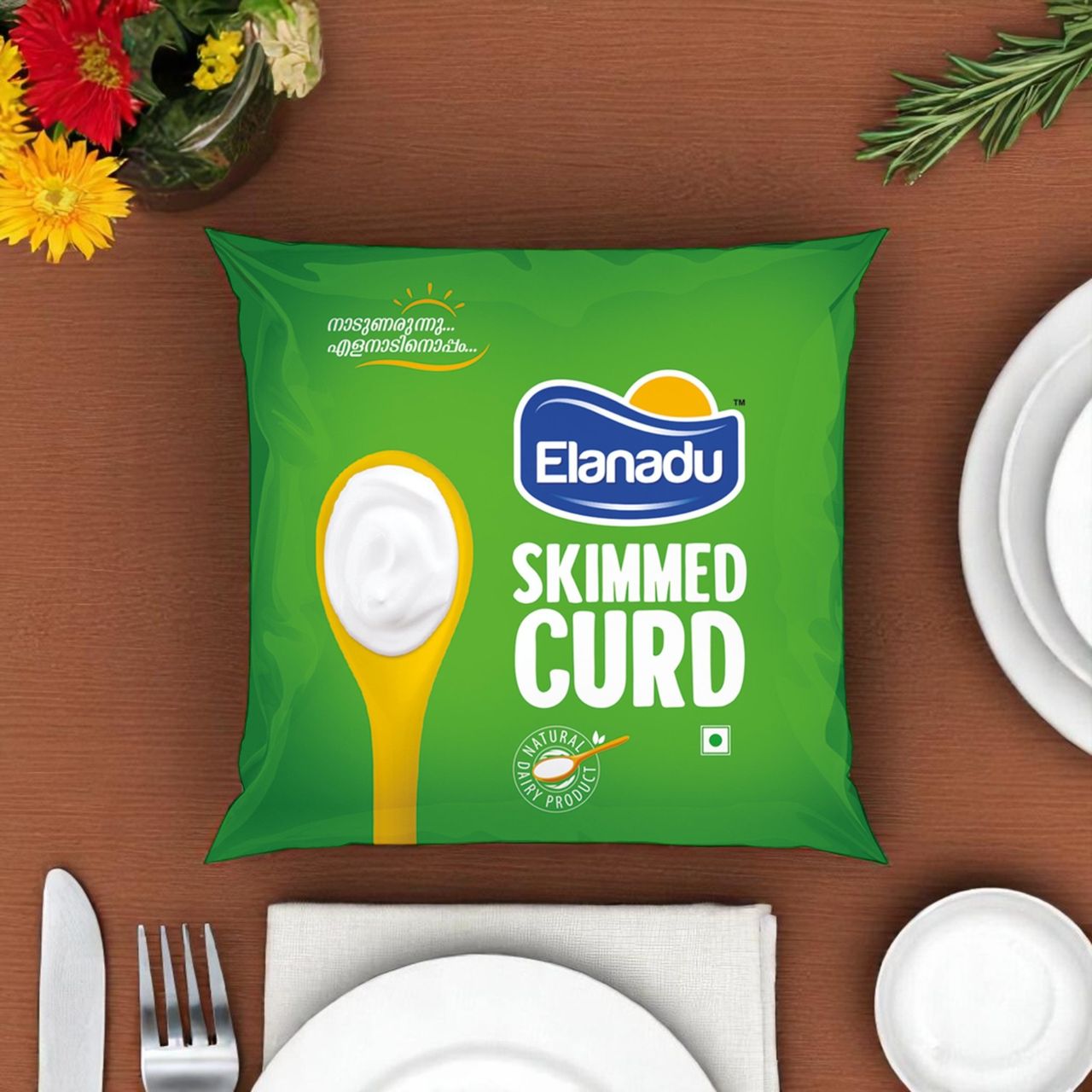 Elanadu Skimmed Packet Curd