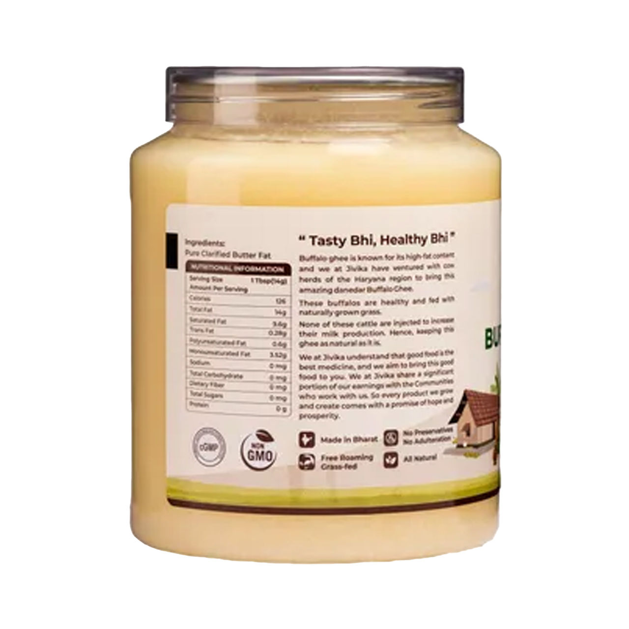 Jivika A2 Desi Buffalo Ghee | Traditionally Churned Bilona Method