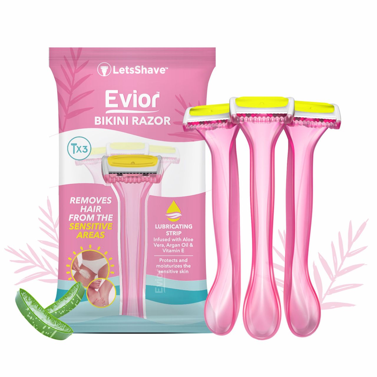 LetsShave Evior Bikini Razor for Sensitive Area | Safe, Clean & Irritation-Free Shave