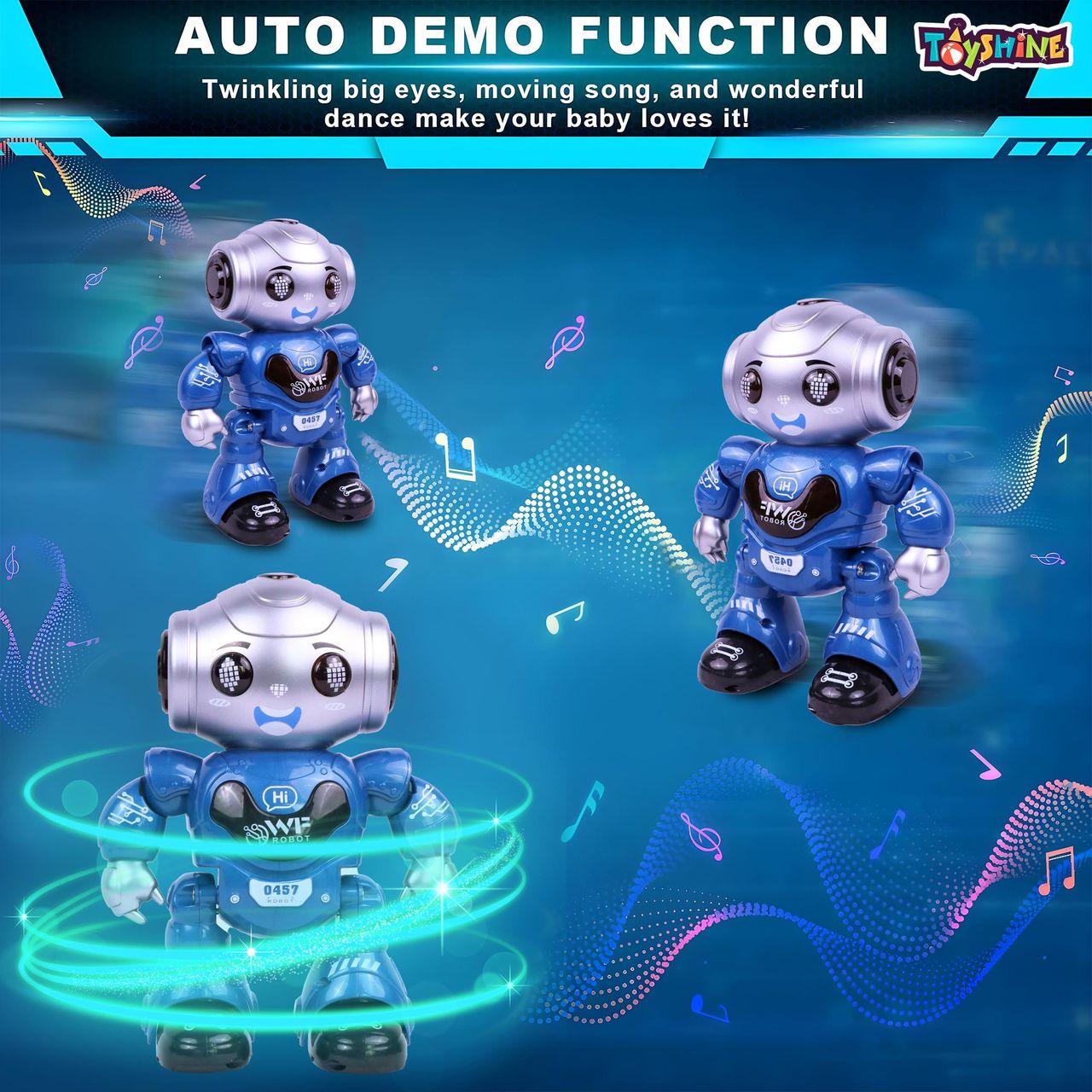 Toyshine Agent Bango Remote Control Dancing Robot, Programmable Fun Toy for Boys & Girls