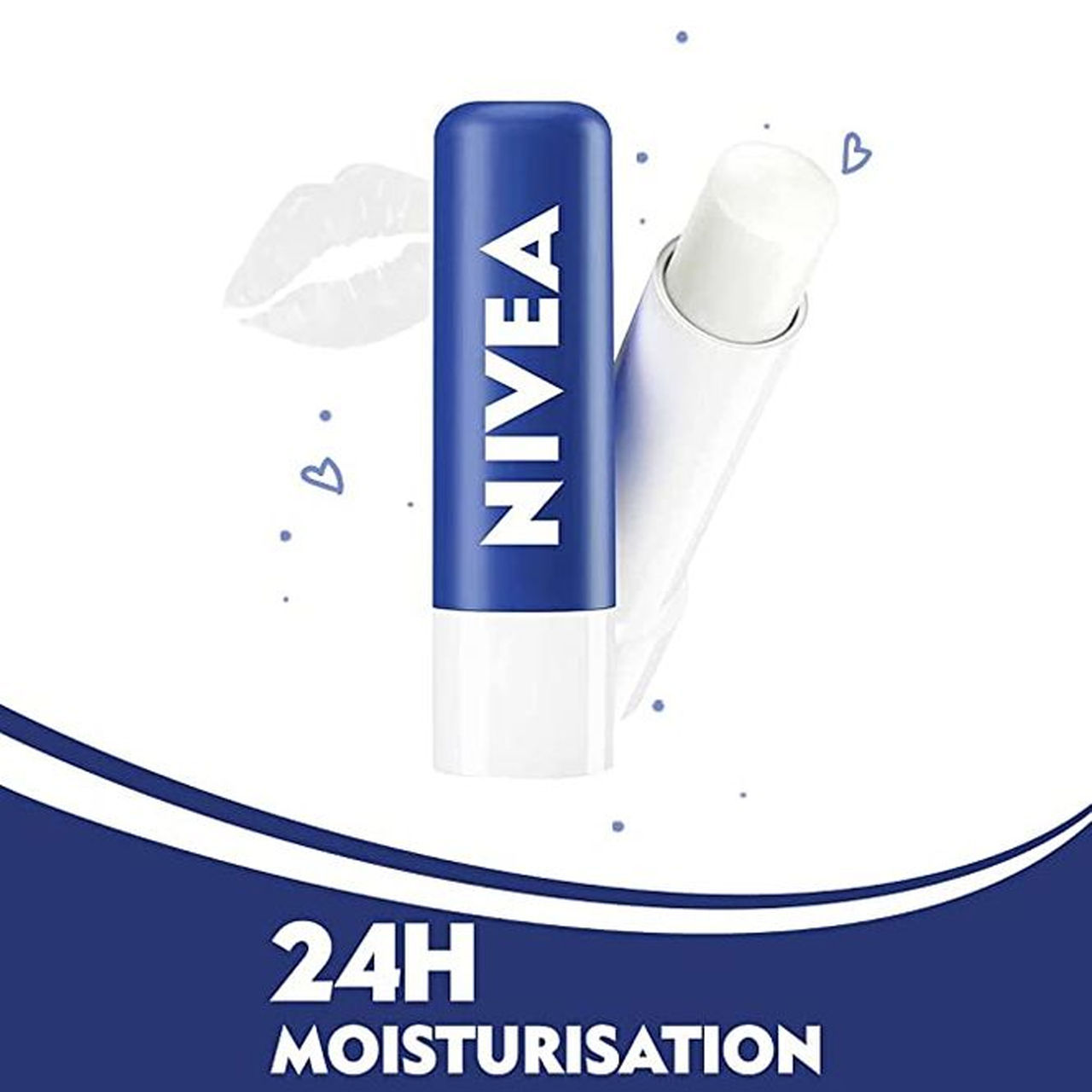 Nivea Lip Balm Original Care for 24h Moisture with Shea Butter & Natural Oils