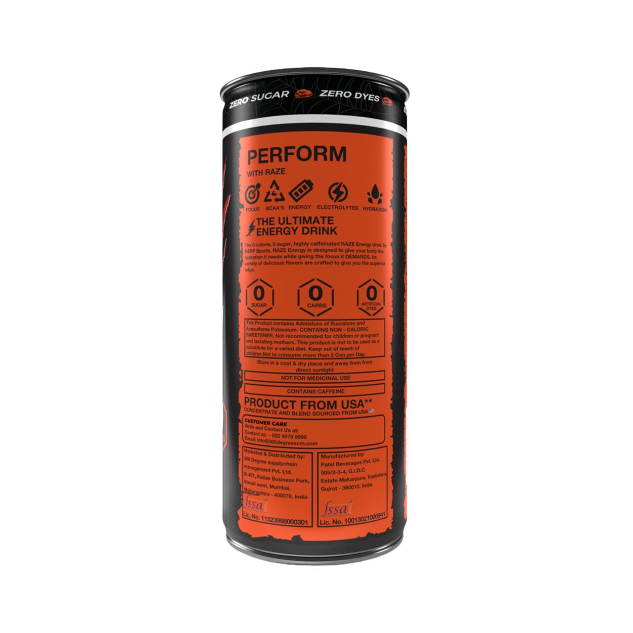 Raze Functional Energy Drink Voodoo Can 250 ml Combo