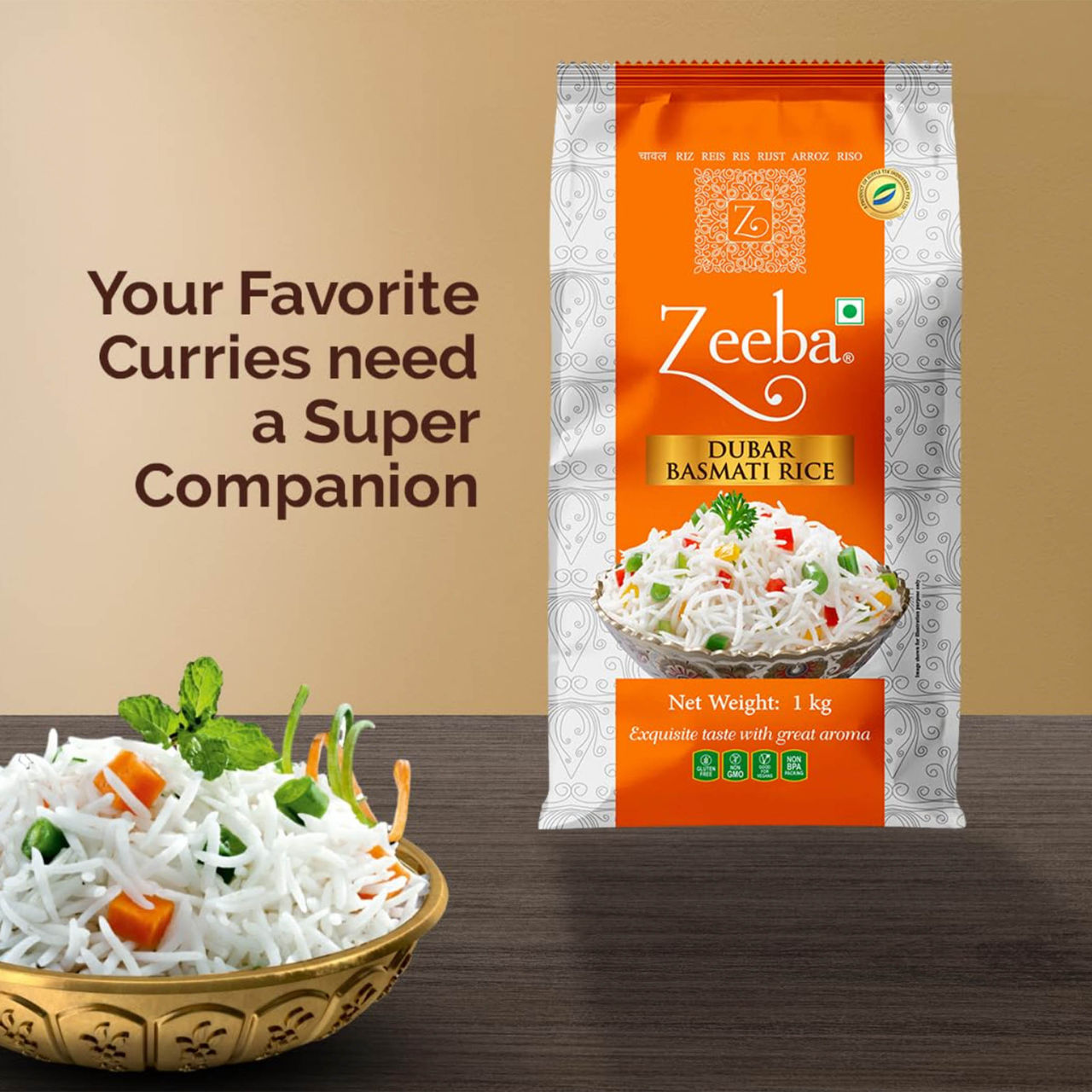 Zeeba Dubar Basmati 1121 Steam | Short Grain