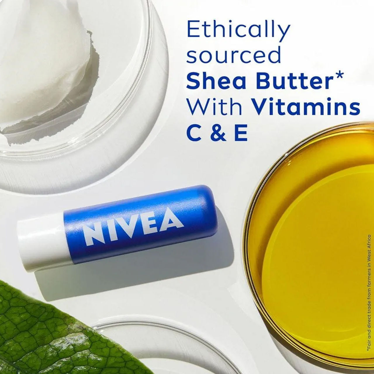 Nivea Lip Balm Original Care for 24h Moisture with Shea Butter & Natural Oils