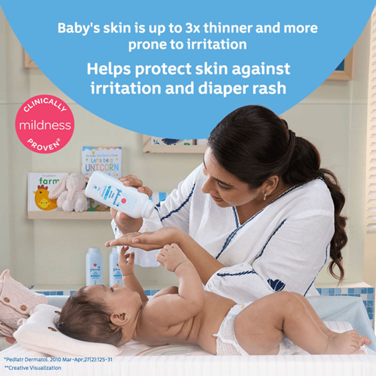 Johnson's Baby Powder Natural For Kids | 0+ months